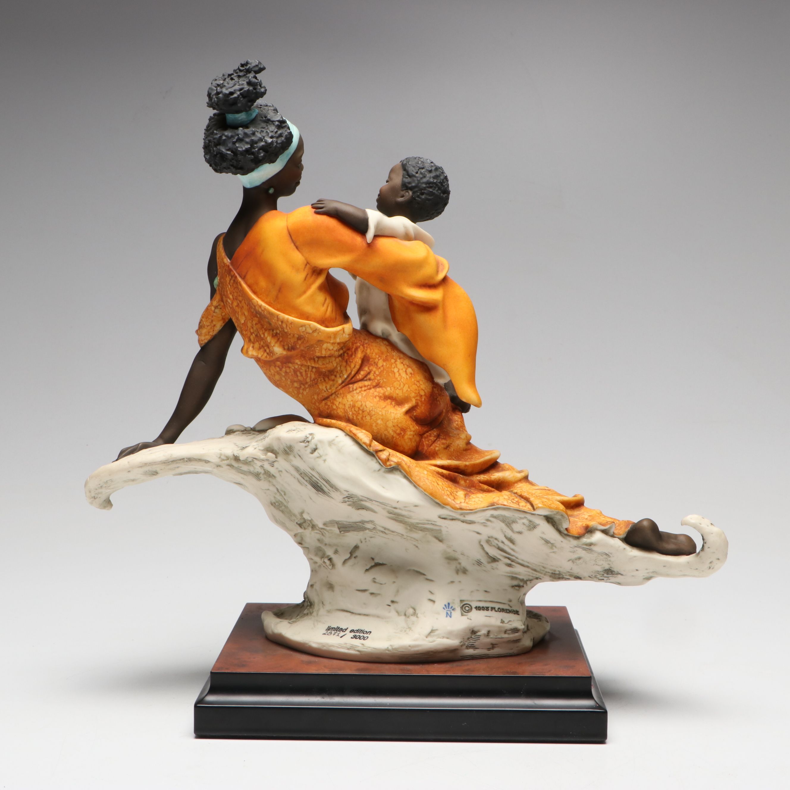 Giuseppe Armani Limited Edition "Black Maternity" Porcelain Figurine