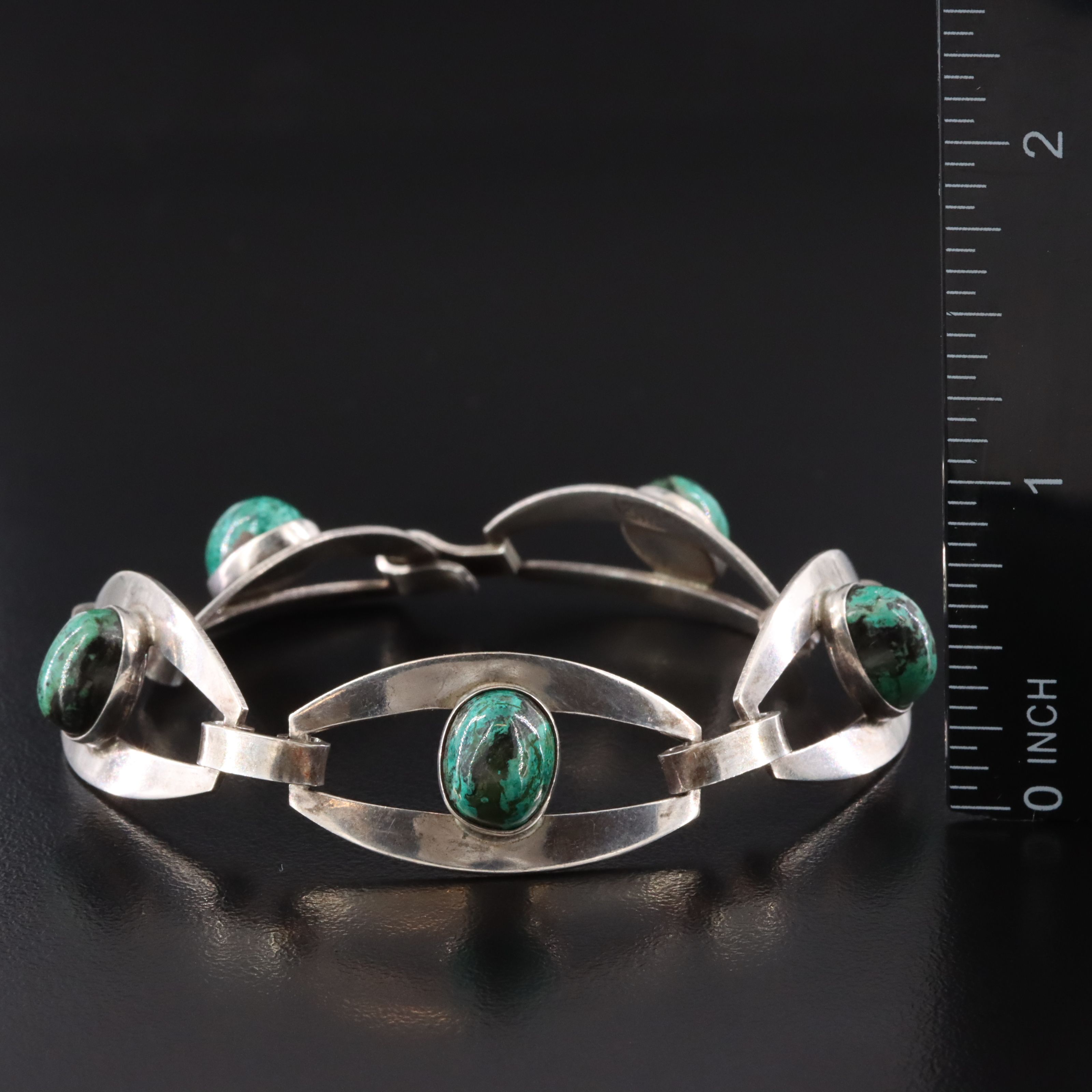 Israeli Sterling Eilat Stone Bracelet