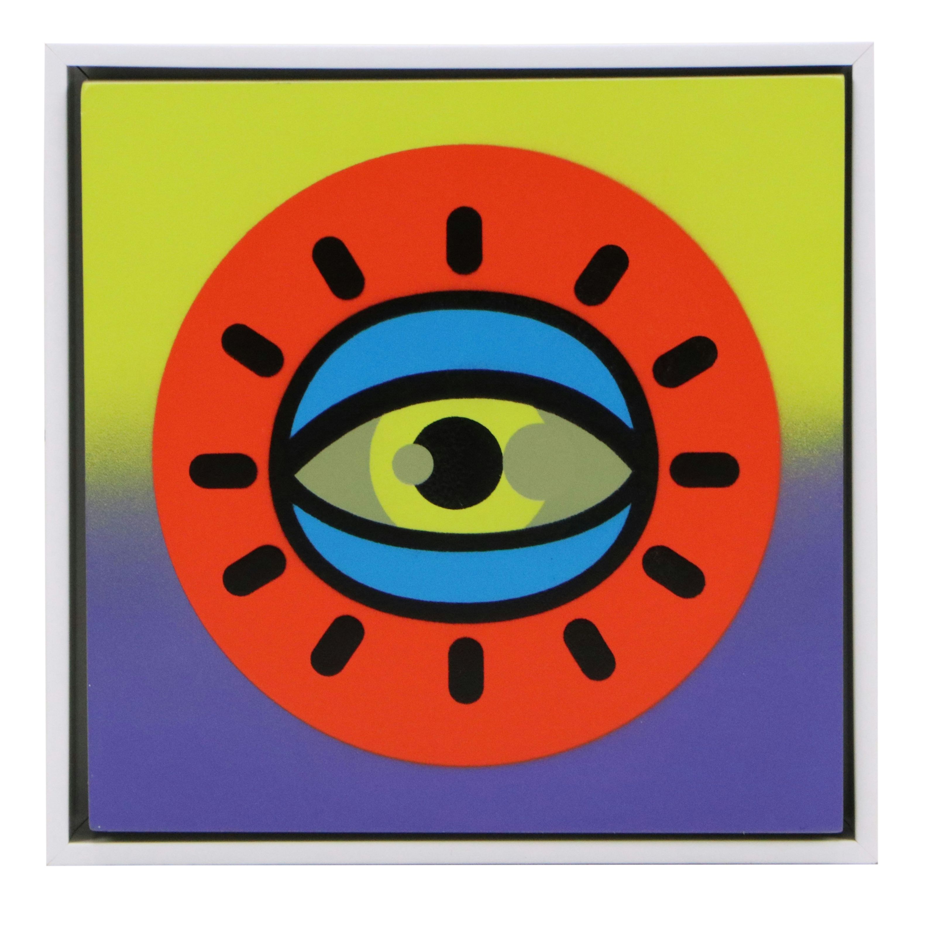 The Art of Chase Acrylic Painting of Abstract Eye, 2023