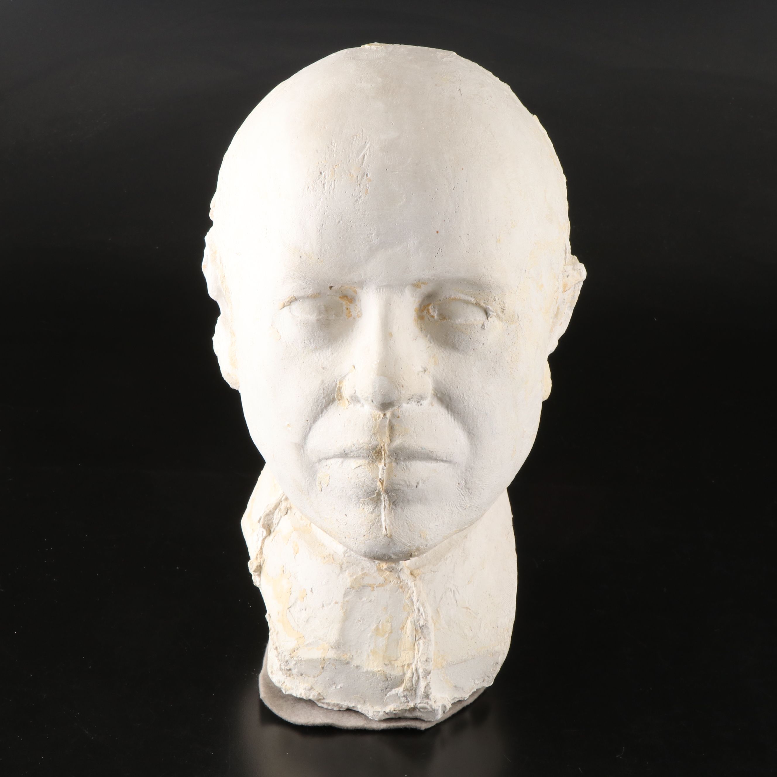 Plaster Bust of Man