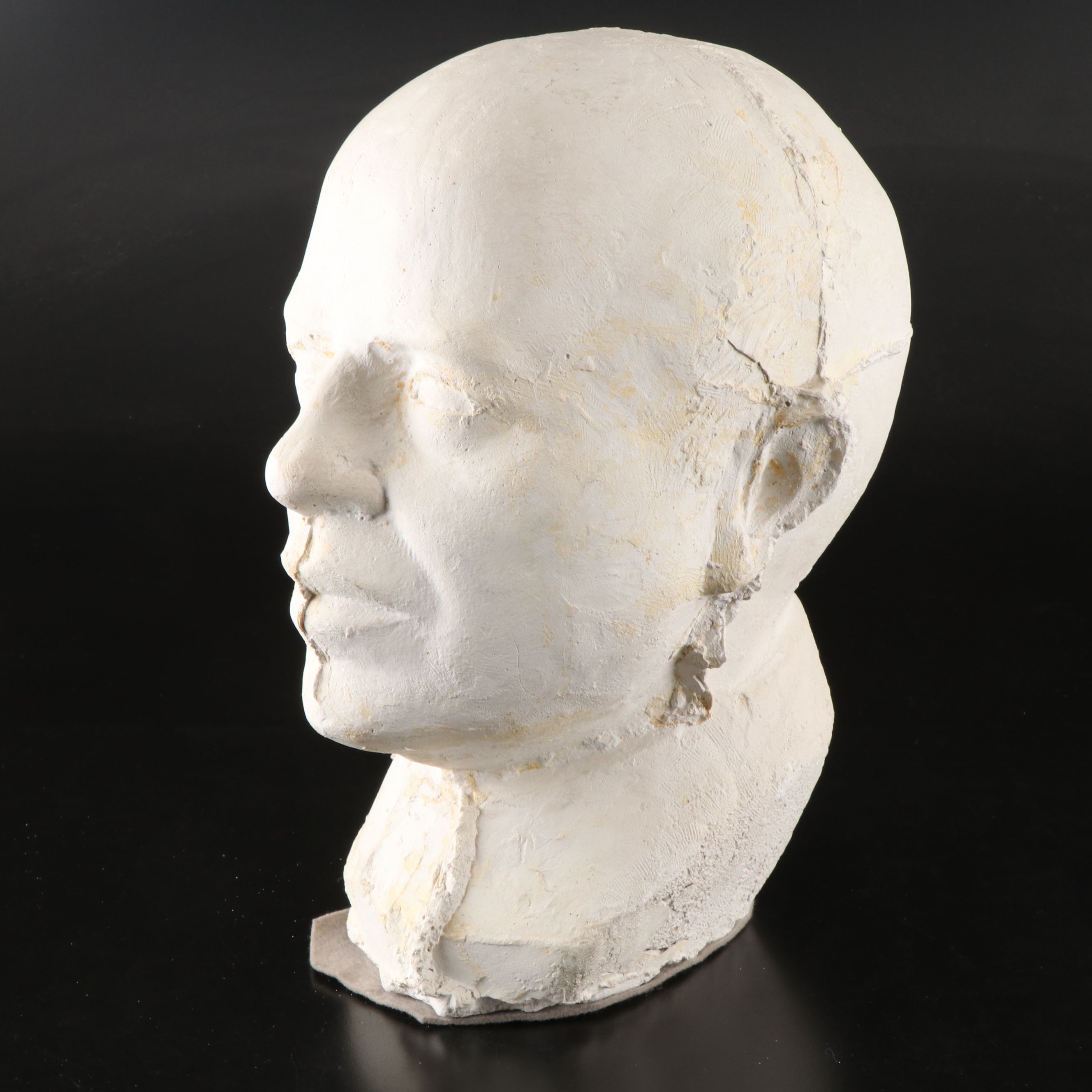 Plaster Bust of Man