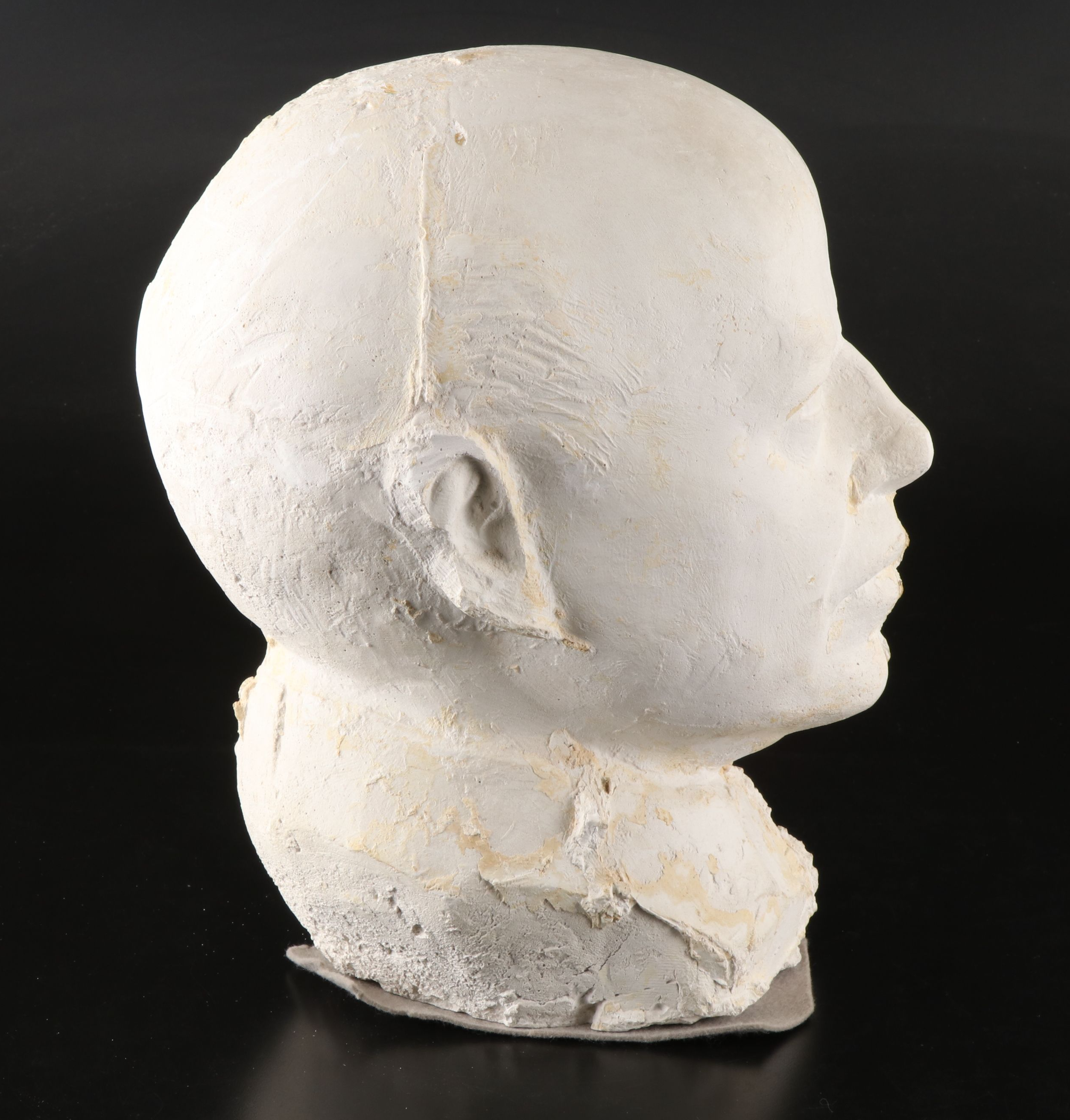 Plaster Bust of Man