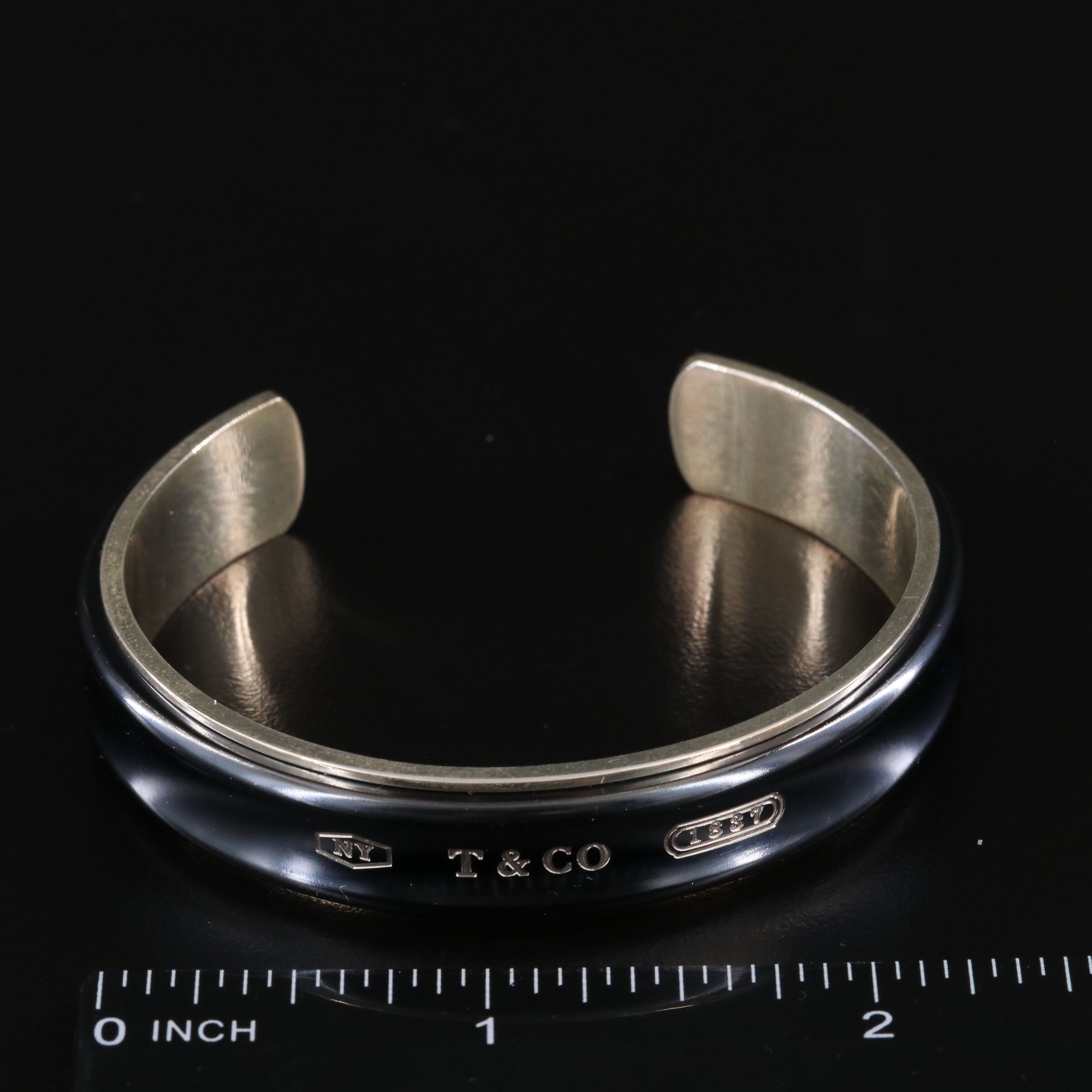 Tiffany & Co. 1837 Sterling and Titanium Cuff