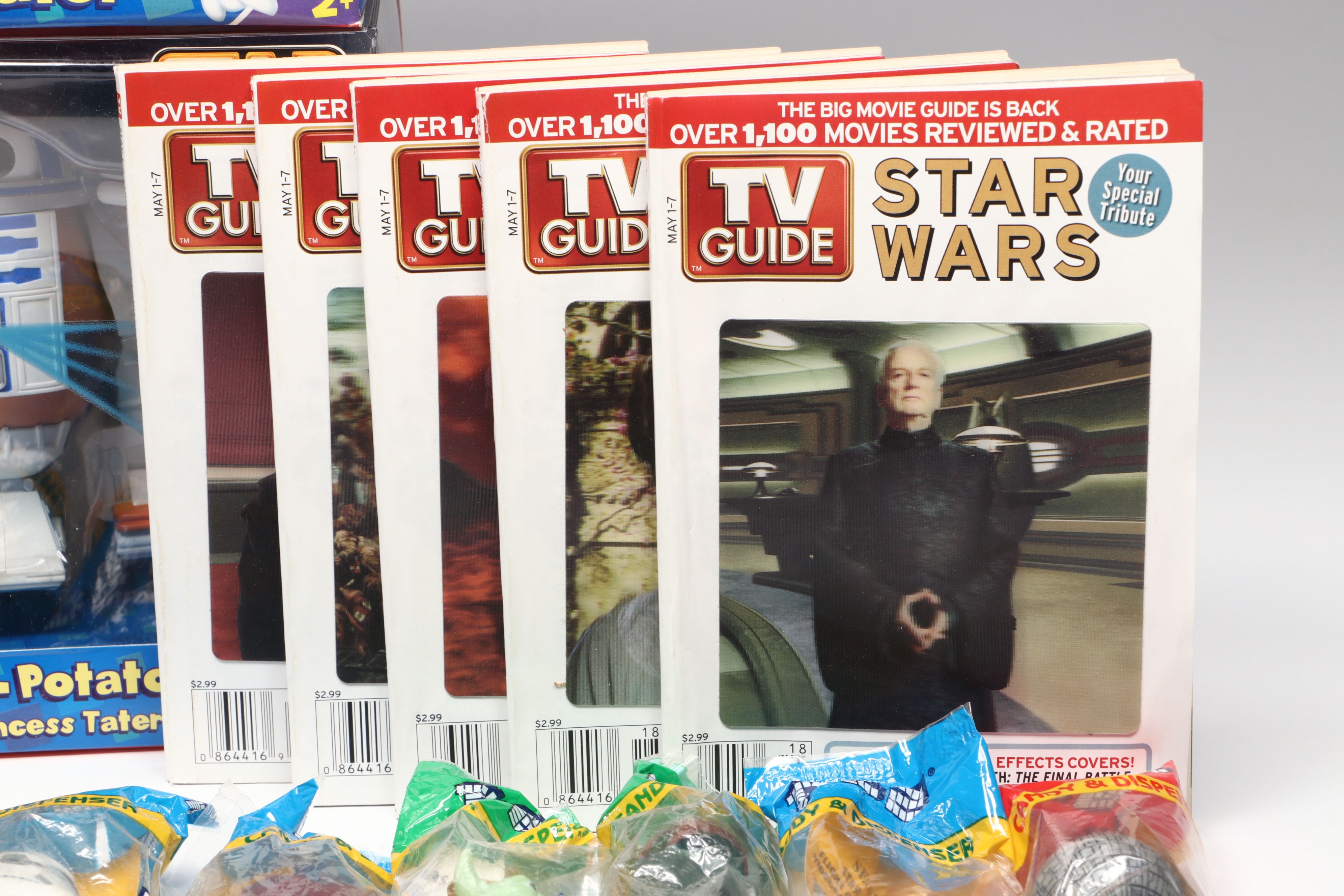 Star Wars Memorabilia Including Mr. Potato Head "Darth Tater" and PEZ Candy