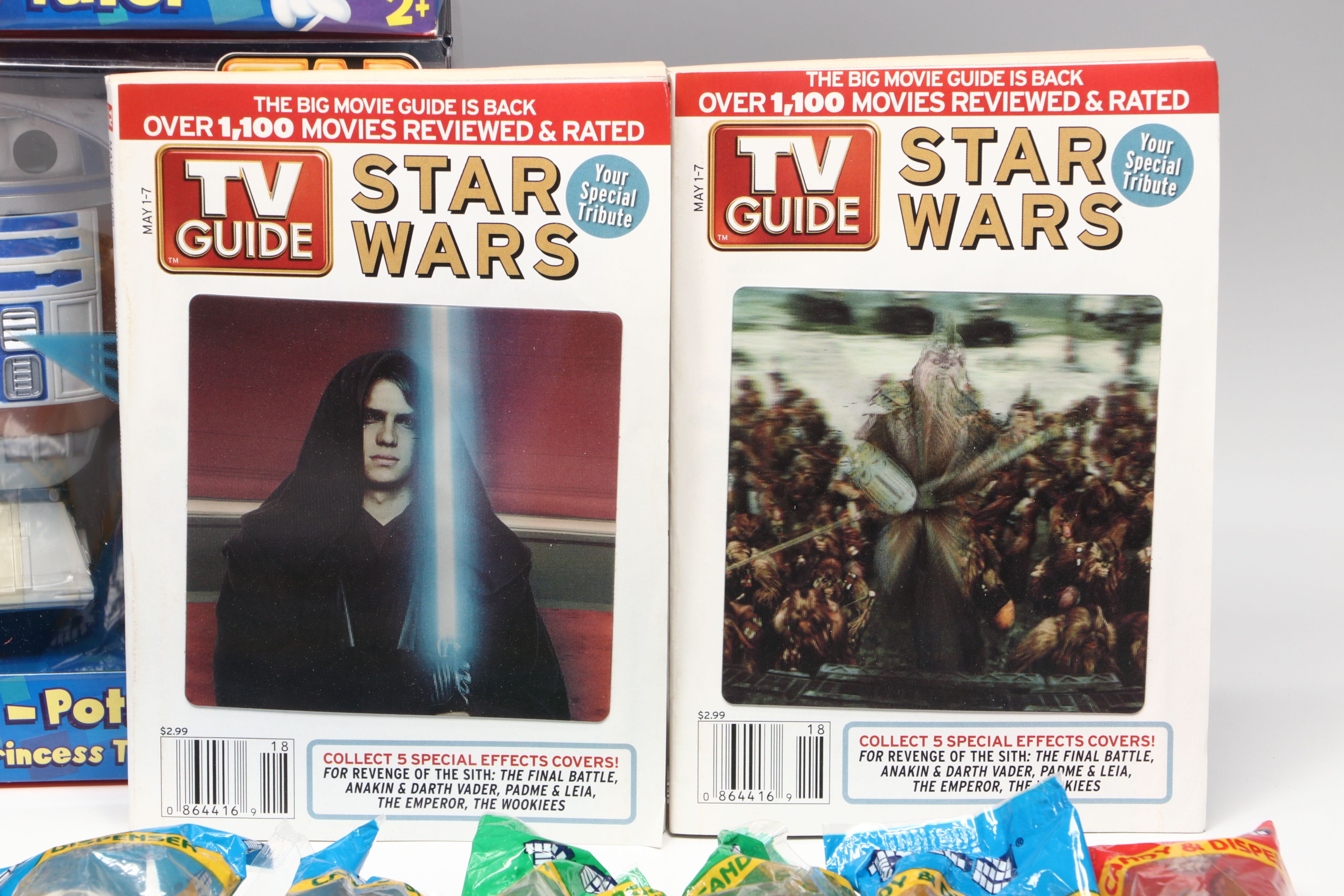 Star Wars Memorabilia Including Mr. Potato Head "Darth Tater" and PEZ Candy