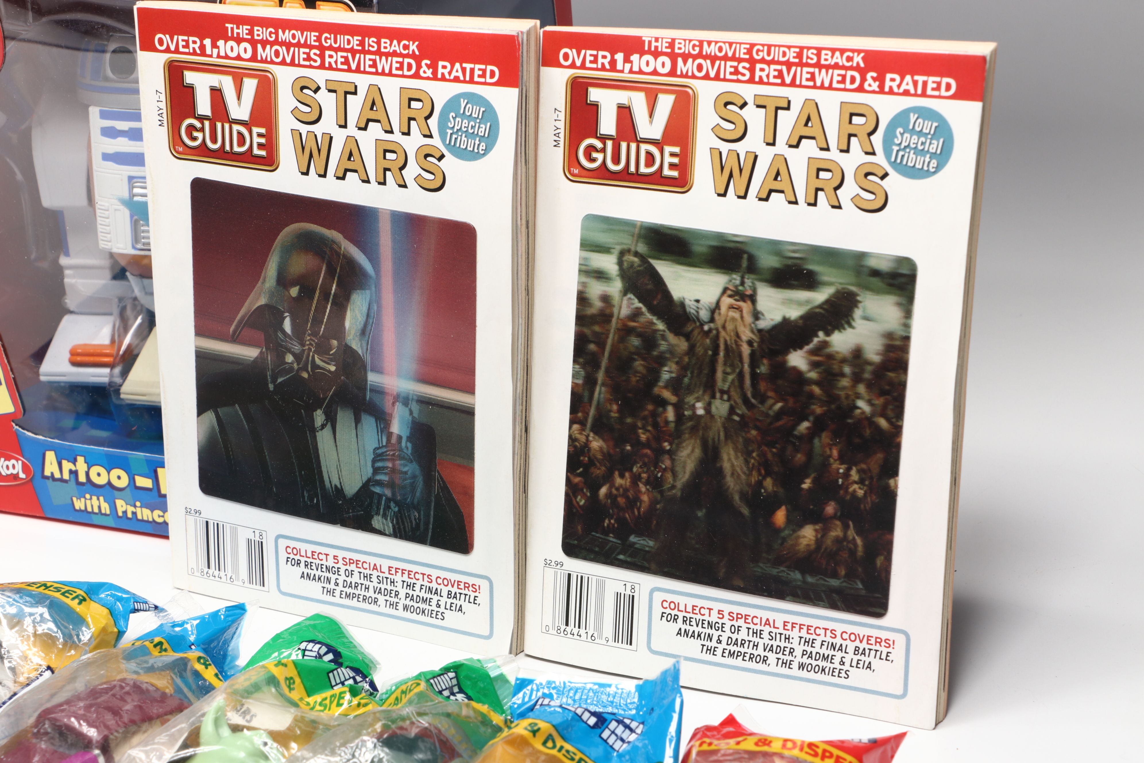 Star Wars Memorabilia Including Mr. Potato Head "Darth Tater" and PEZ Candy