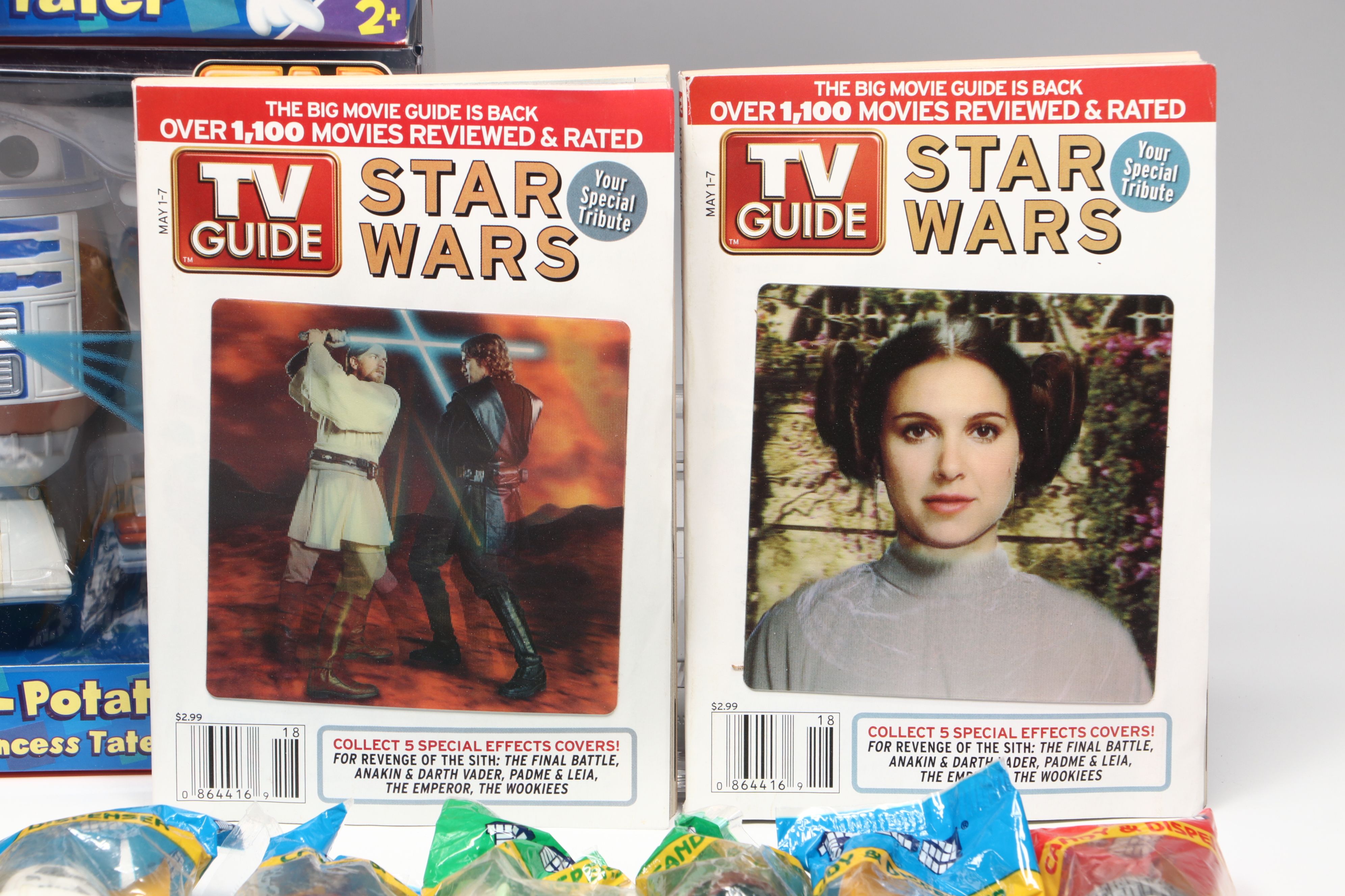 Star Wars Memorabilia Including Mr. Potato Head "Darth Tater" and PEZ Candy