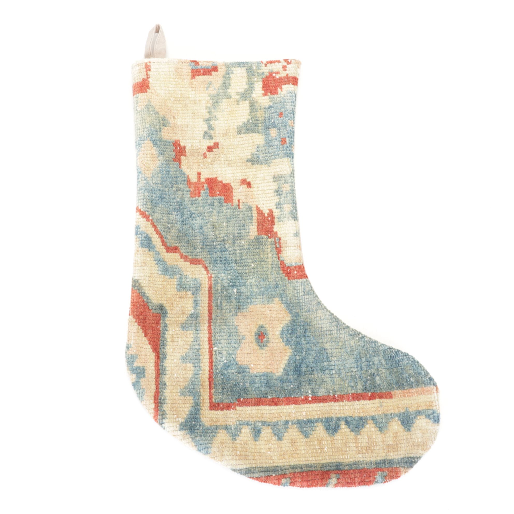 Hand-Pieced Kilim Rug Remnant Christmas Stockings