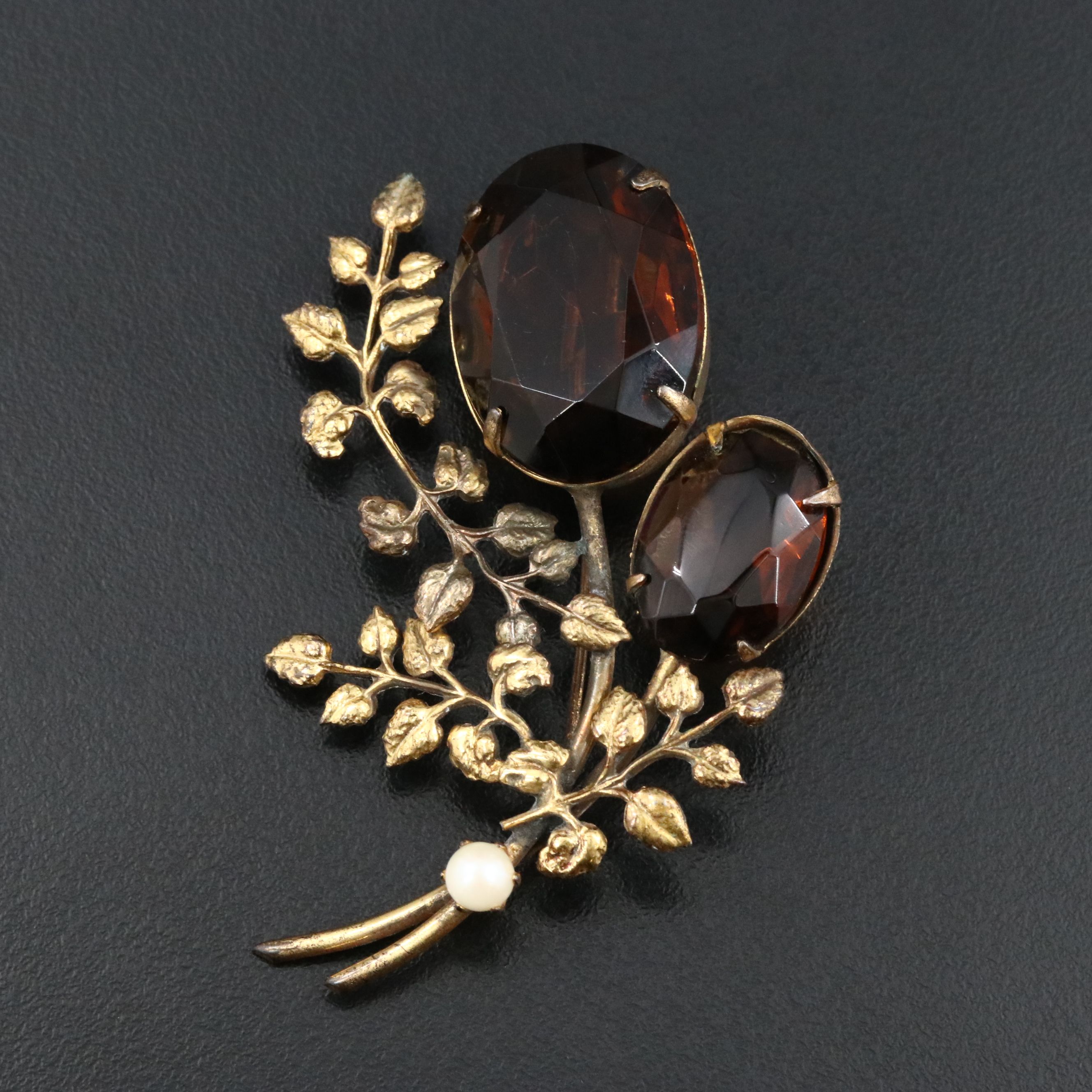 Vintage Floral Brooch