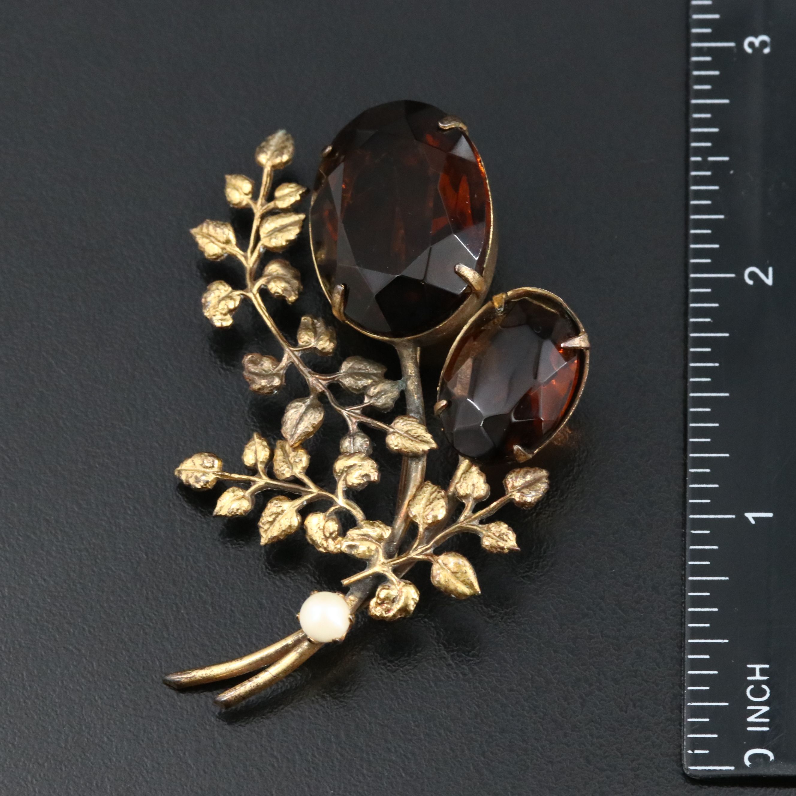 Vintage Floral Brooch