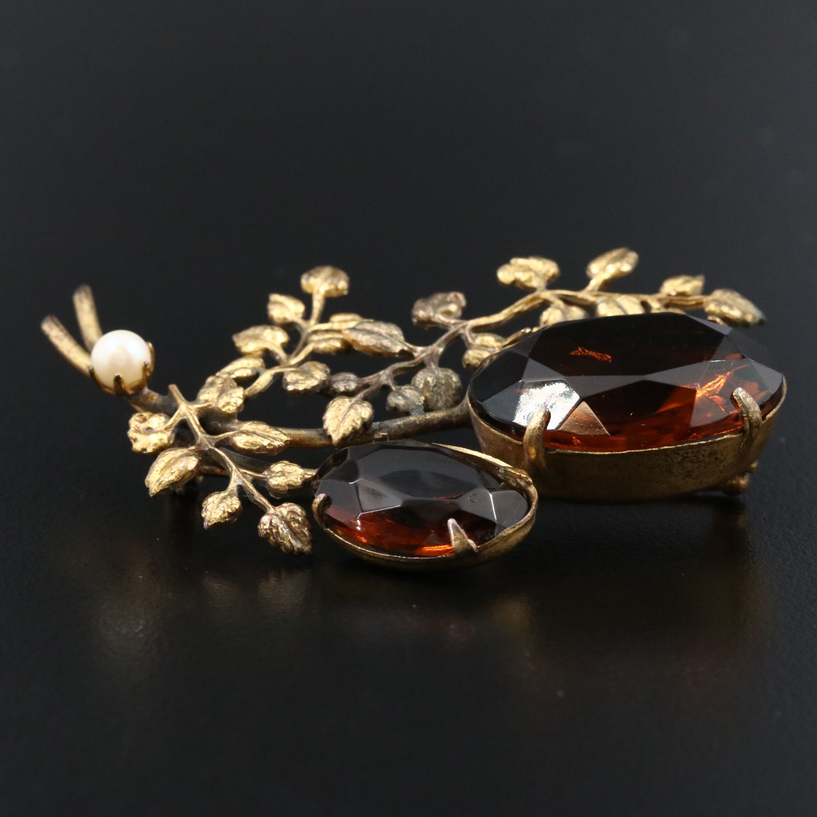 Vintage Floral Brooch