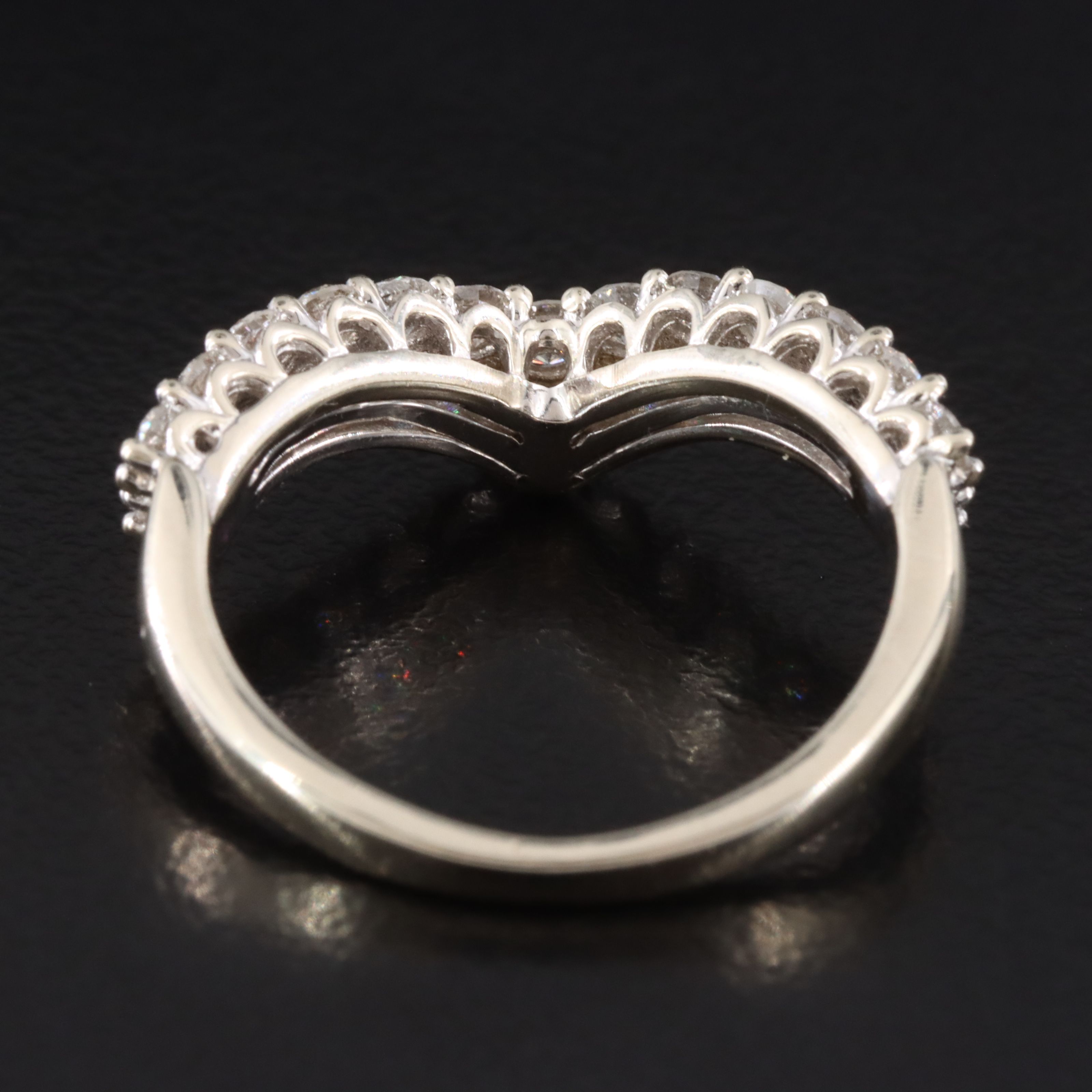 14K 1.00 CTW Diamond Chevron Ring