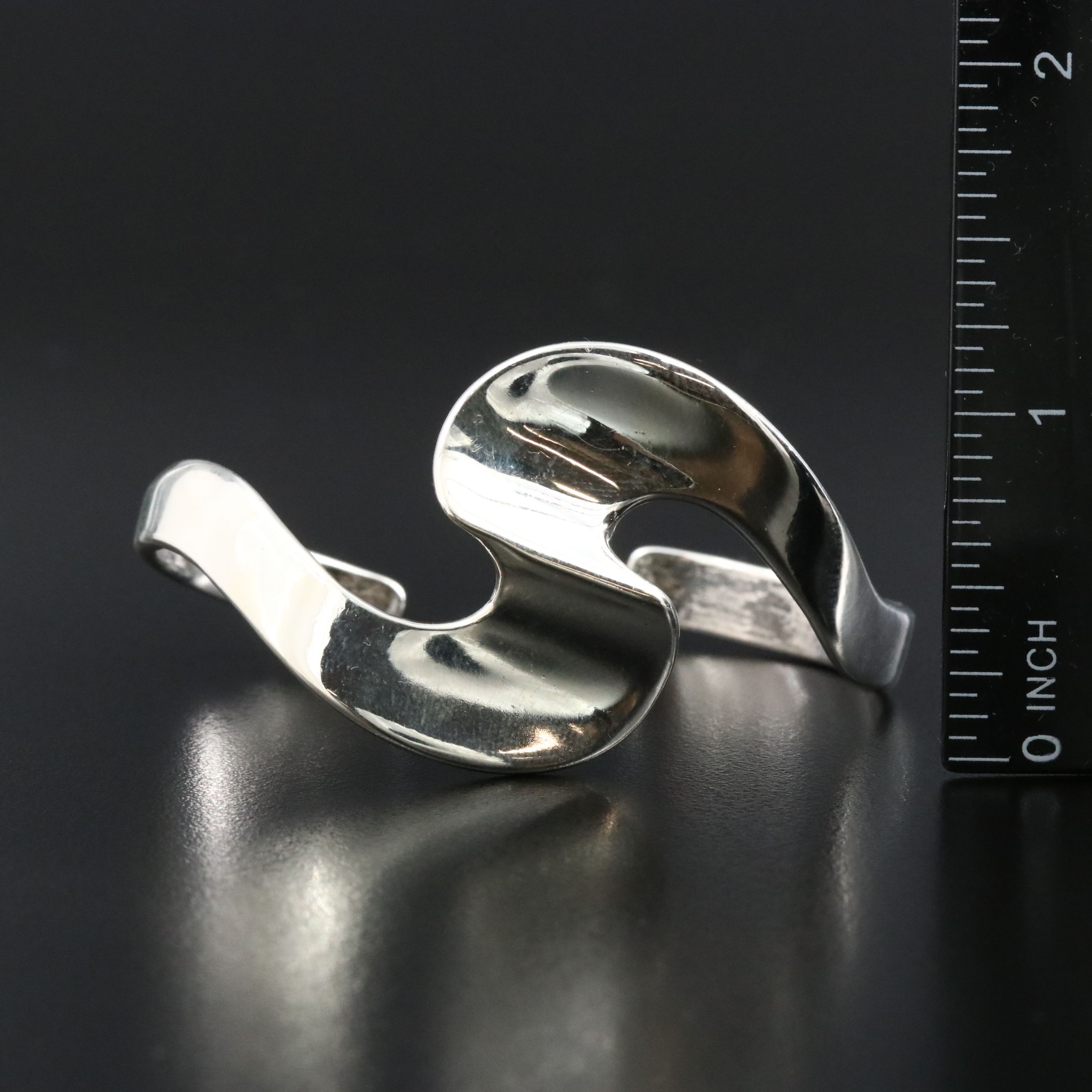Sterling Wave Cuff