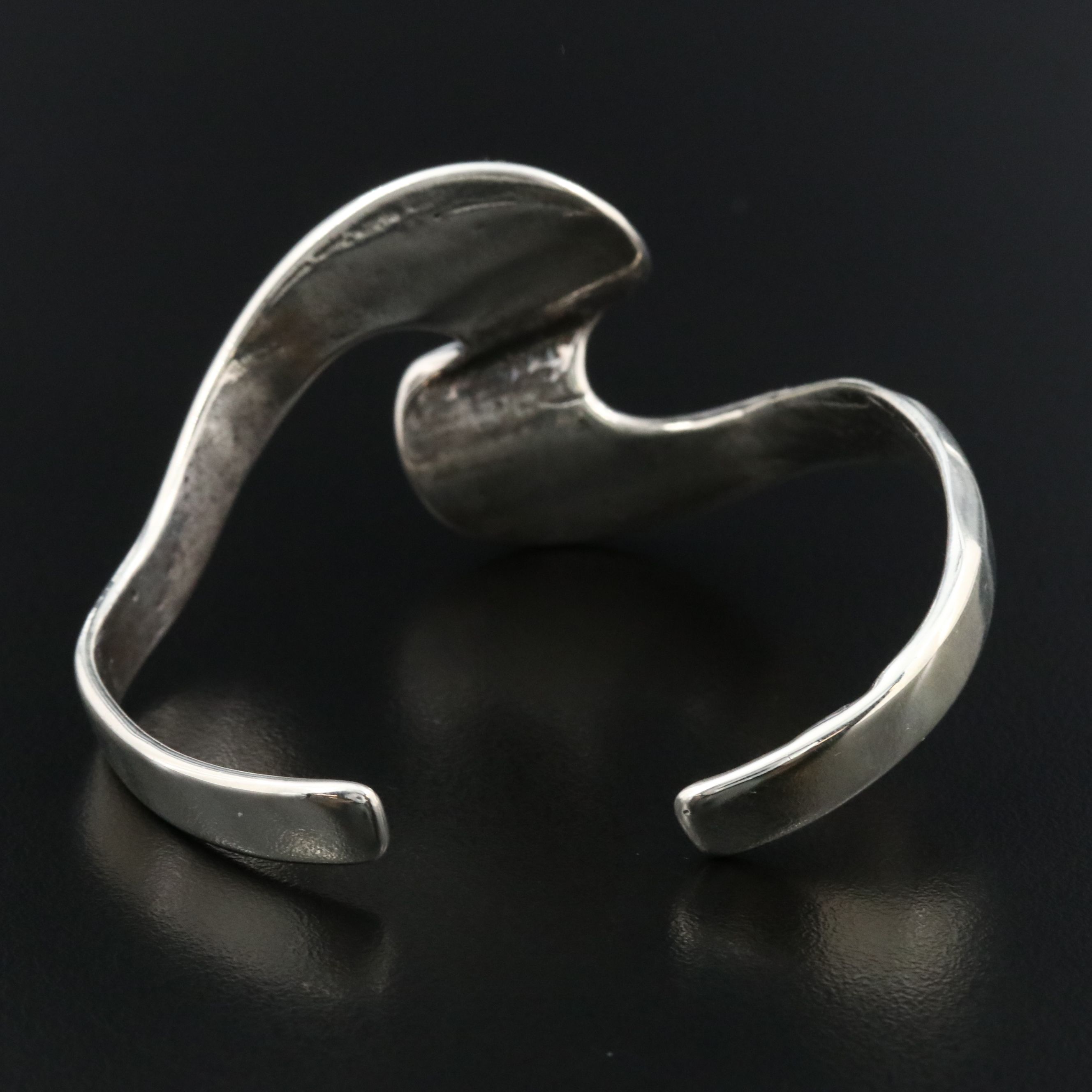 Sterling Wave Cuff