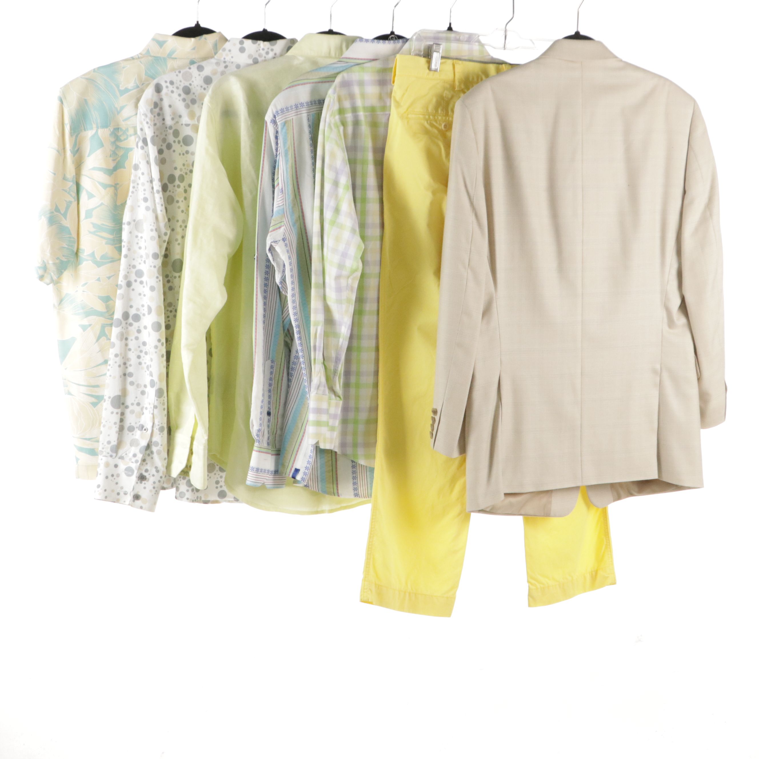 Men's Pastel Summer Button-Up Shirts, Blazer & Pants, Polo Ralph Lauren & More