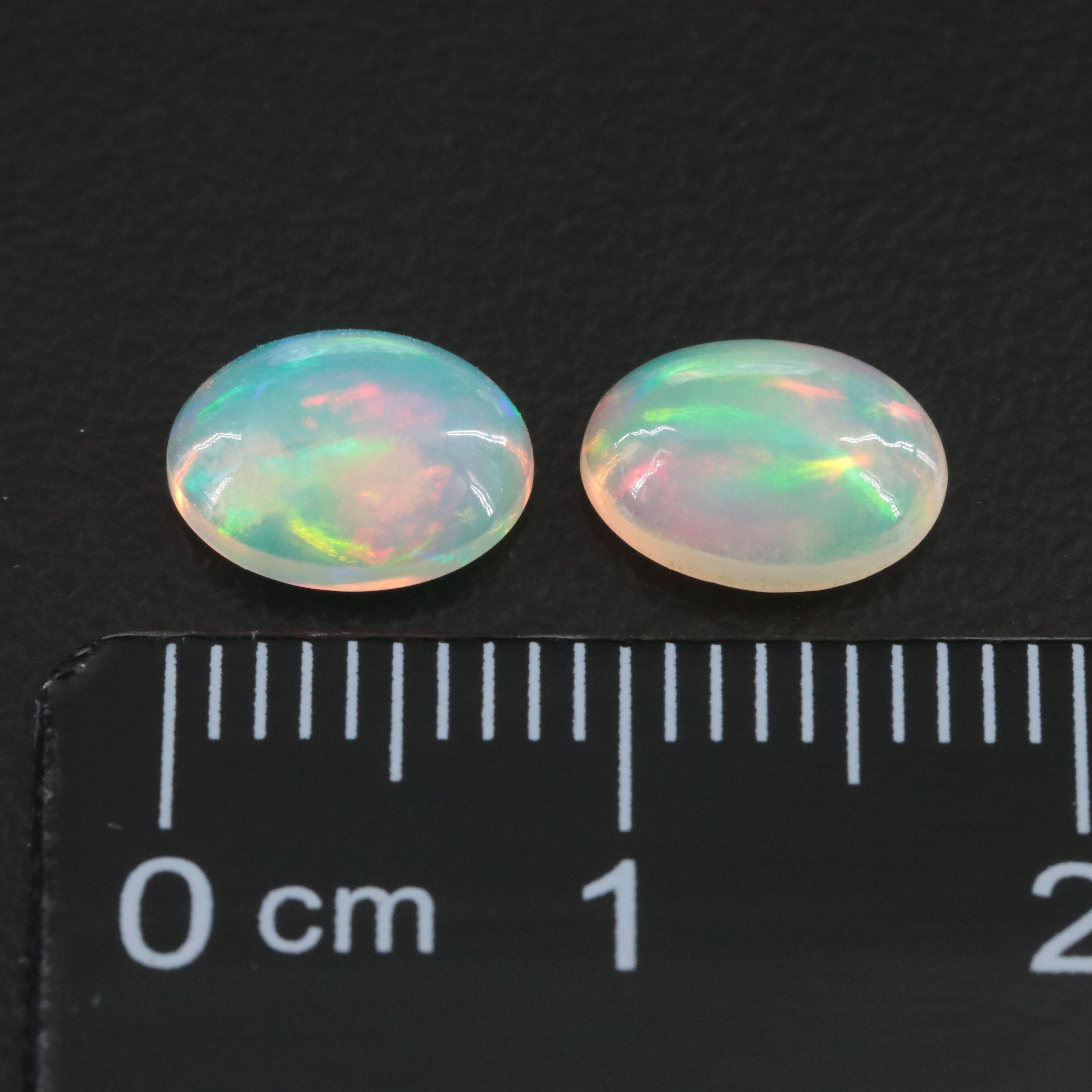 Loose 1.52 CTW Matched Pair of Opals