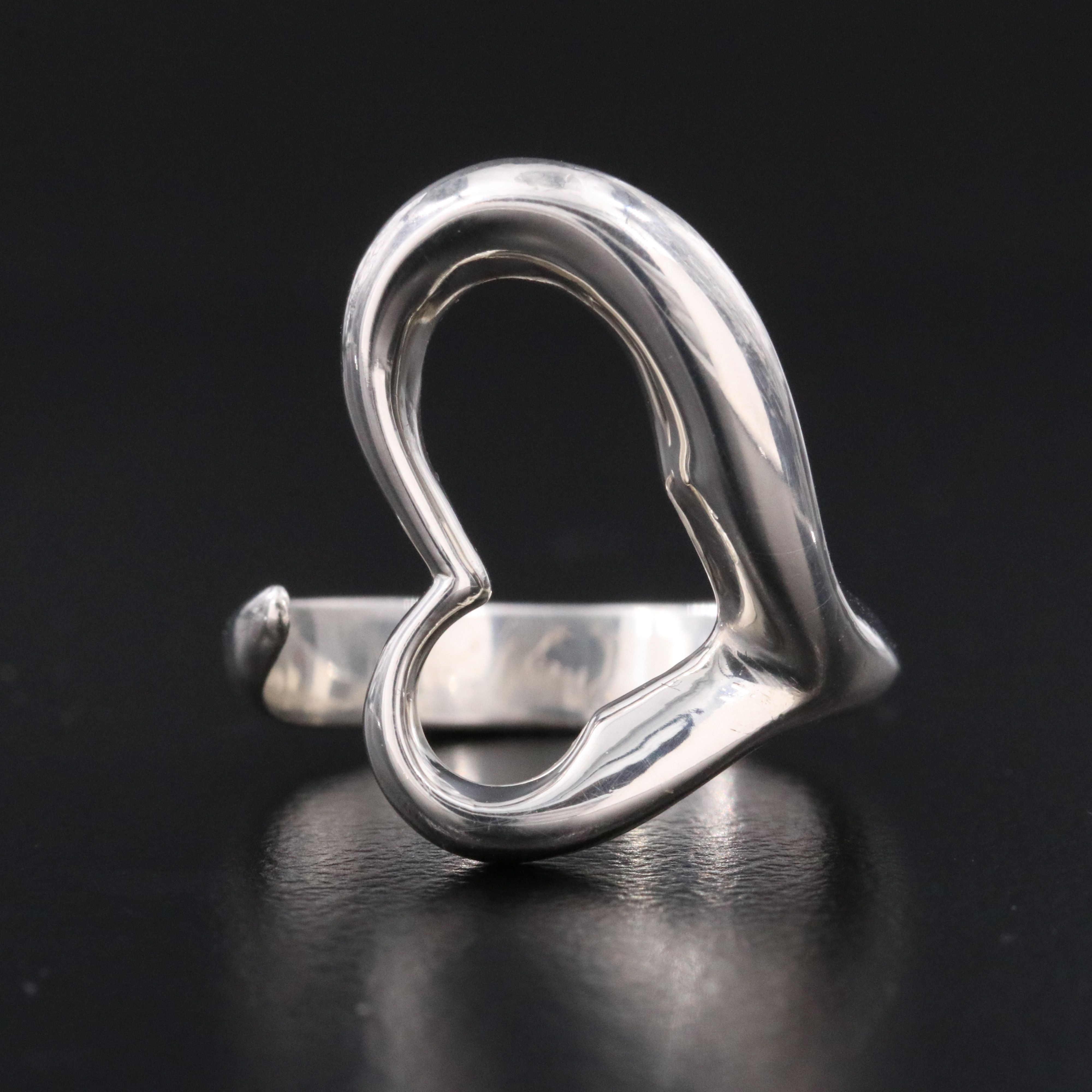 Elsa Peretti for Tiffany & Co. Open Heart Sterling Ring