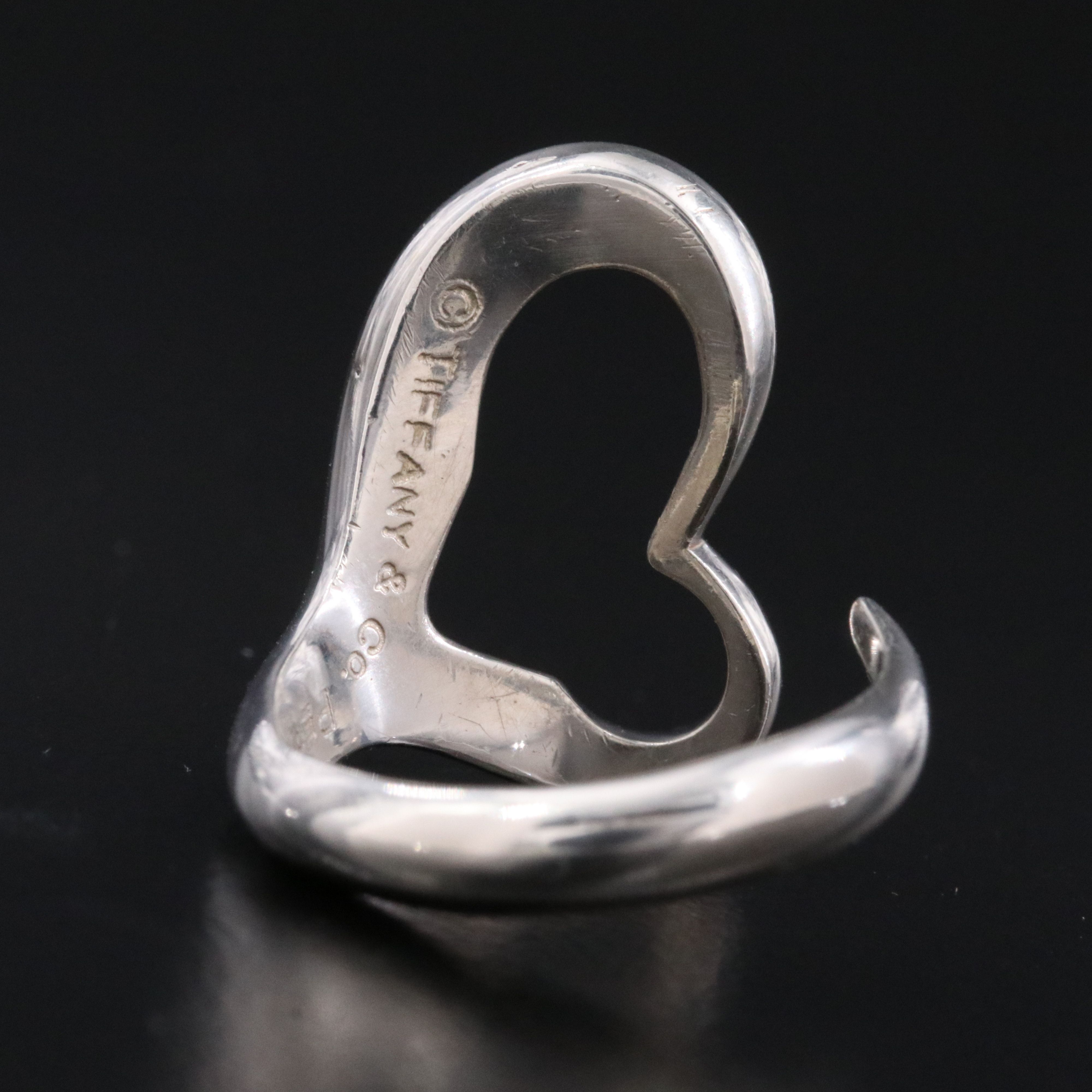 Elsa Peretti for Tiffany & Co. Open Heart Sterling Ring