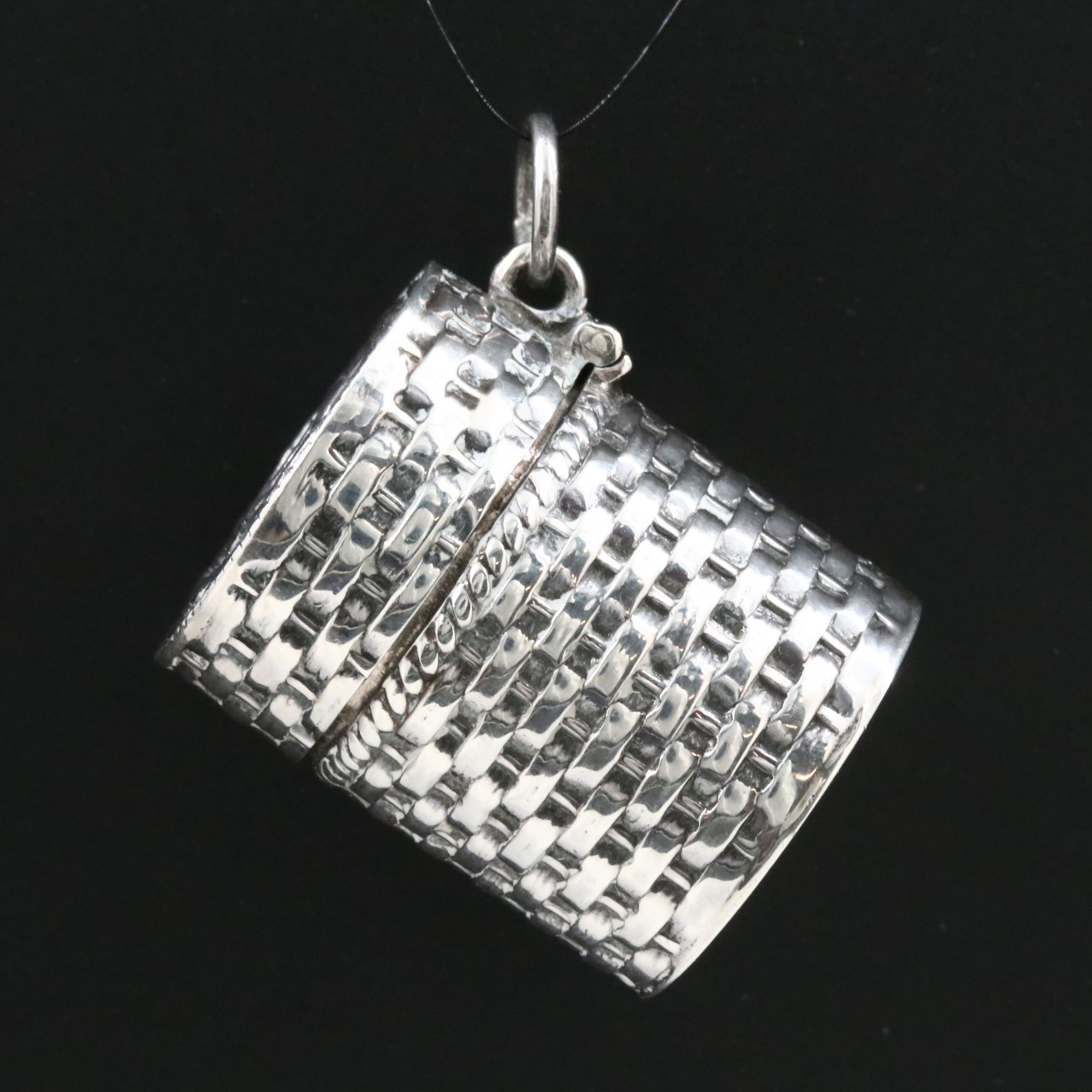 Sterling Portable Ash Tray Pendant