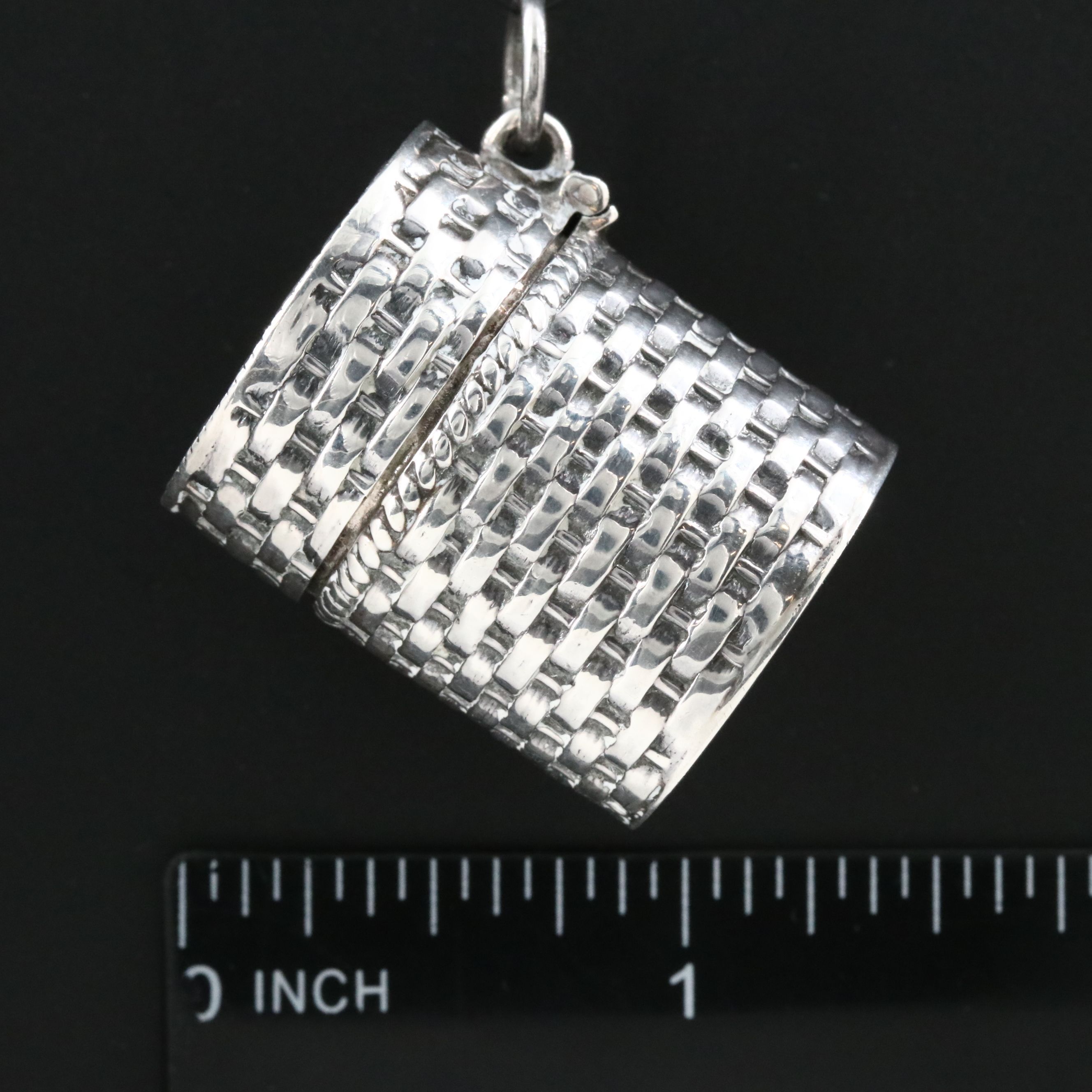 Sterling Portable Ash Tray Pendant