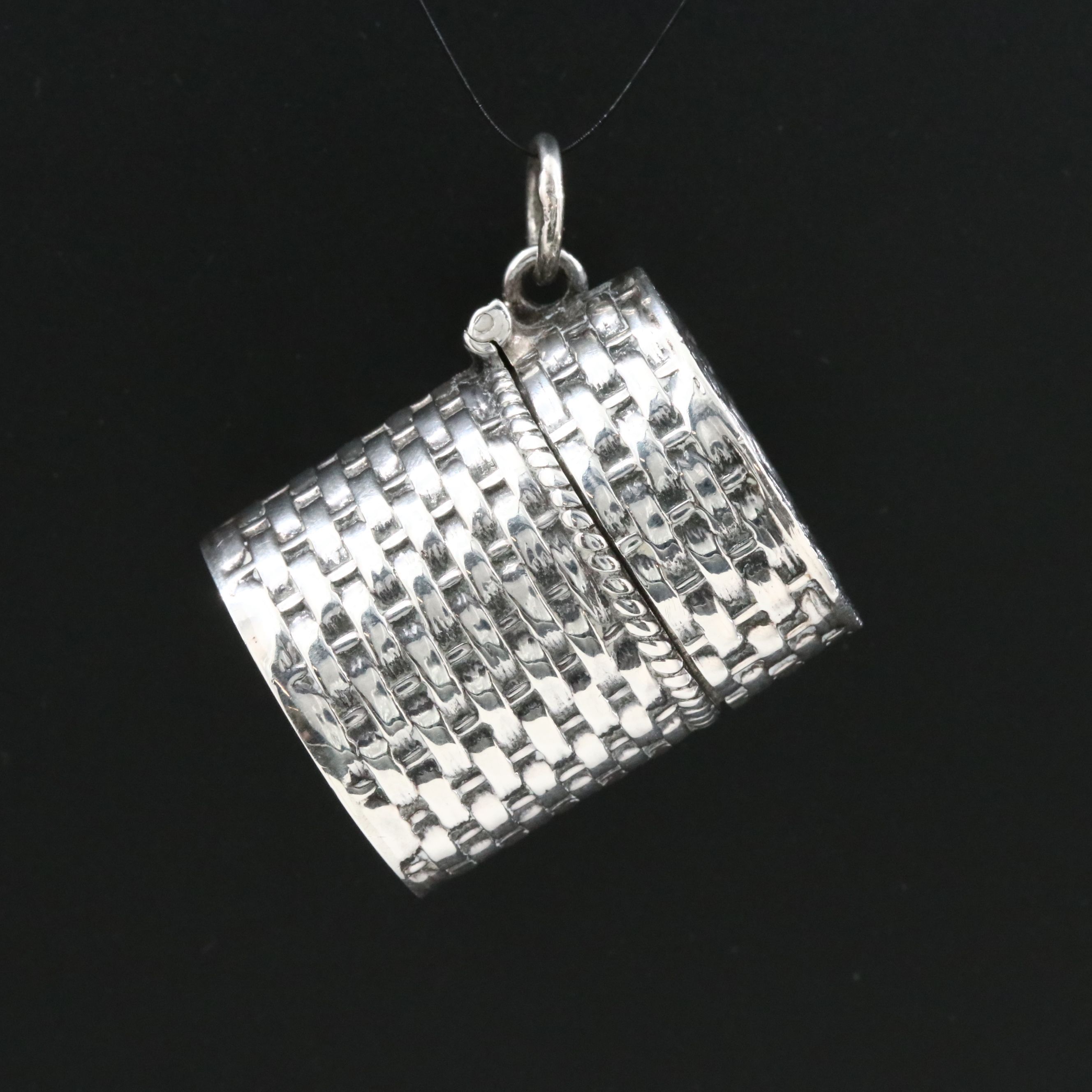 Sterling Portable Ash Tray Pendant
