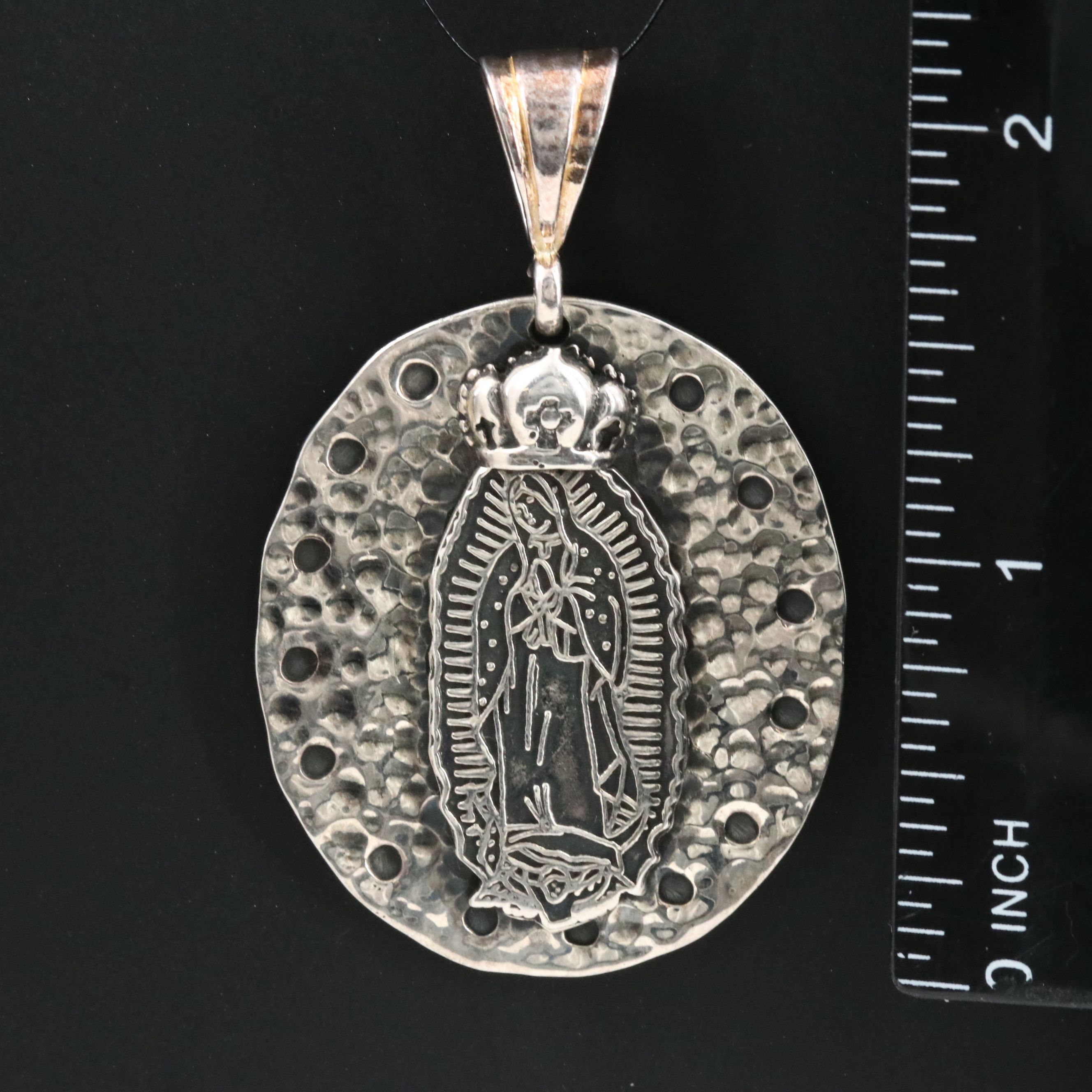 Sterling Our Lady of Guadaloupe Pendant