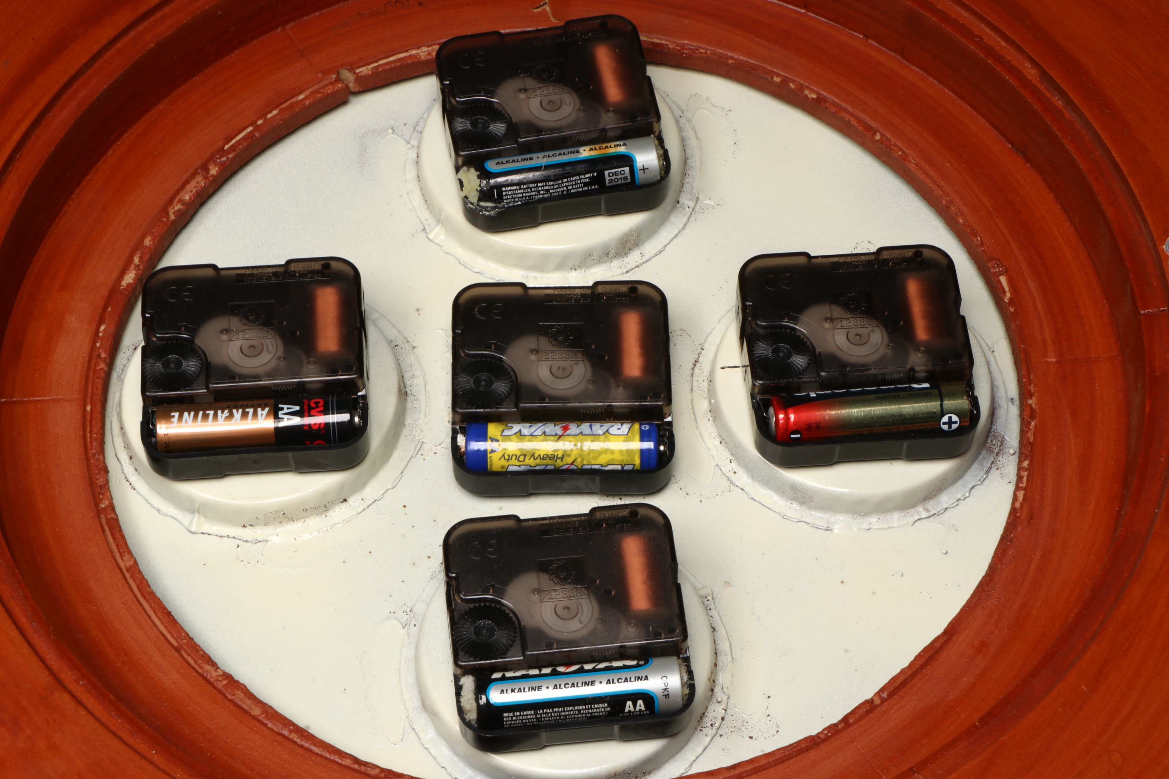 Pair of Nautical Style Wood and Brass World Clocks