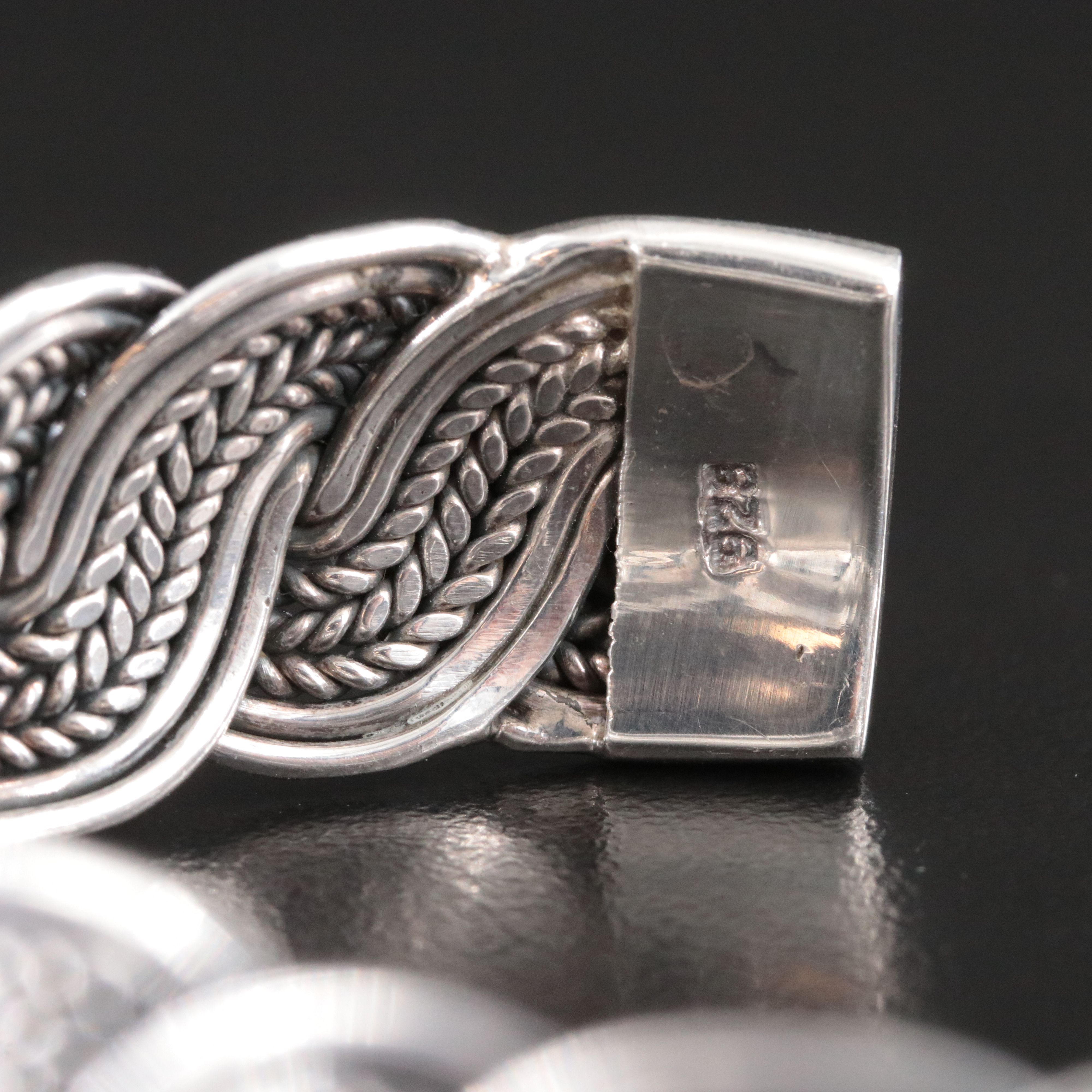 Sterling Braided Cuff