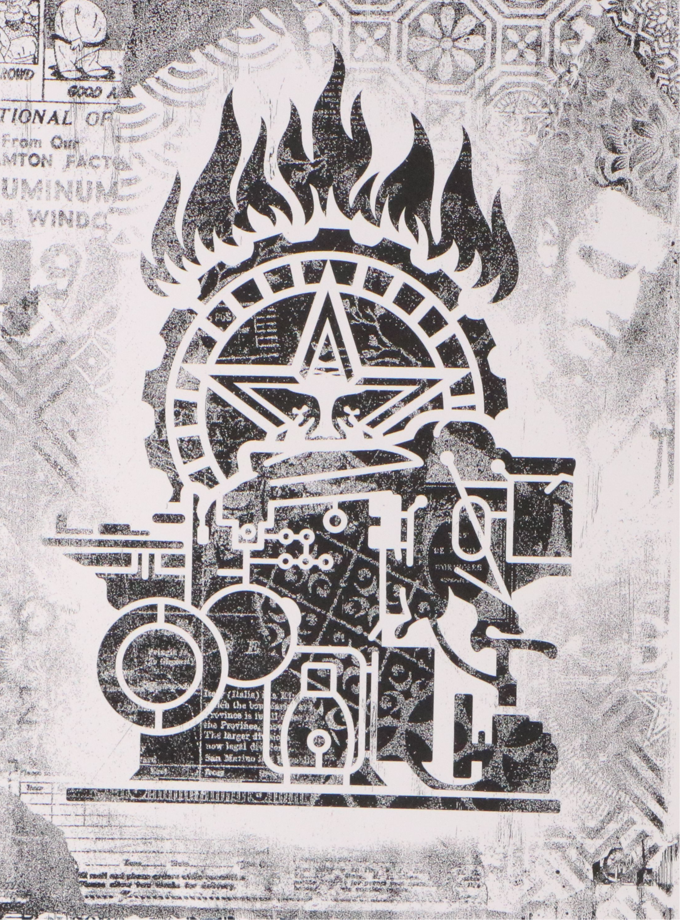 After Shepard Fairey Digital Print "Printing Press"