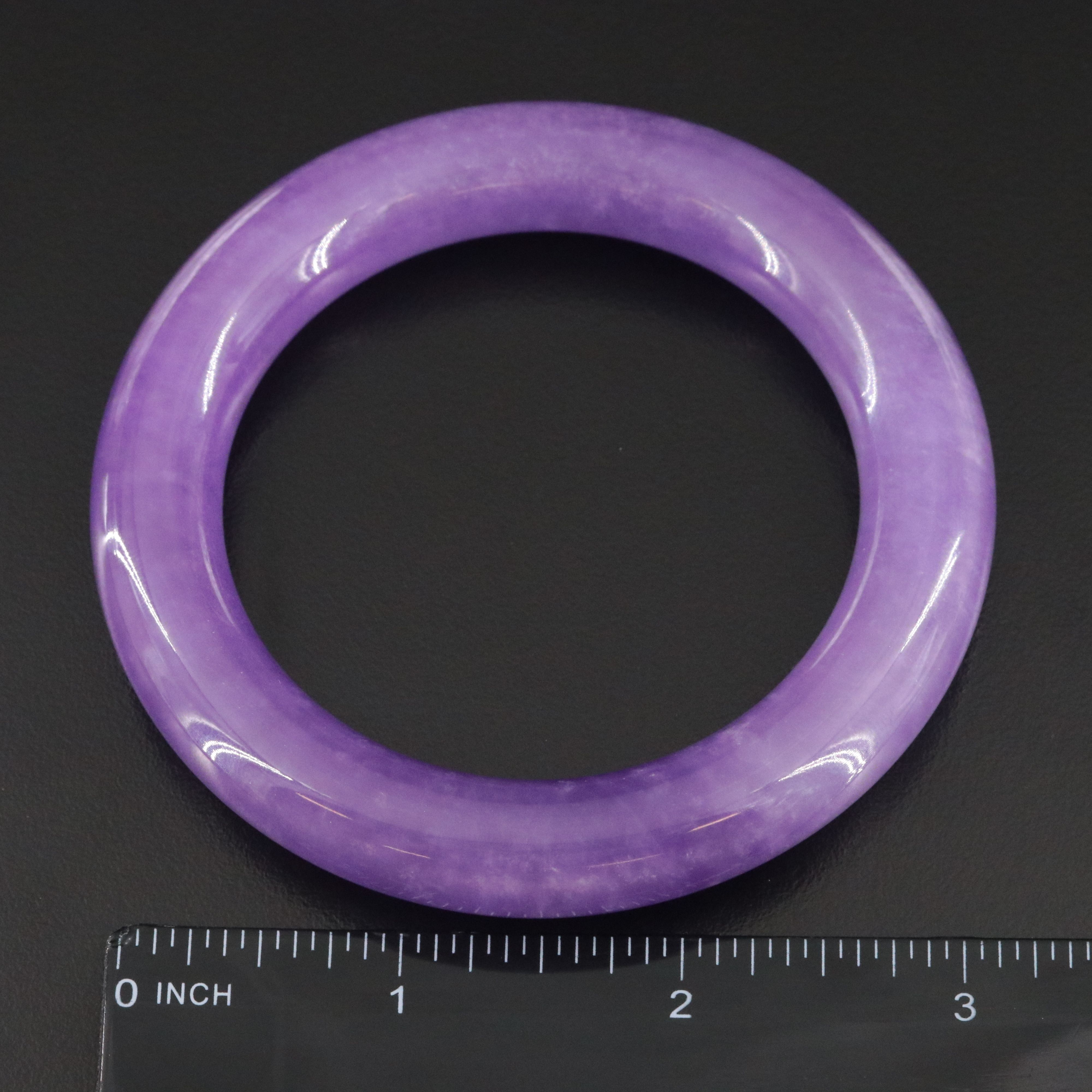 Jadeite Hololith Bangle Bracelet