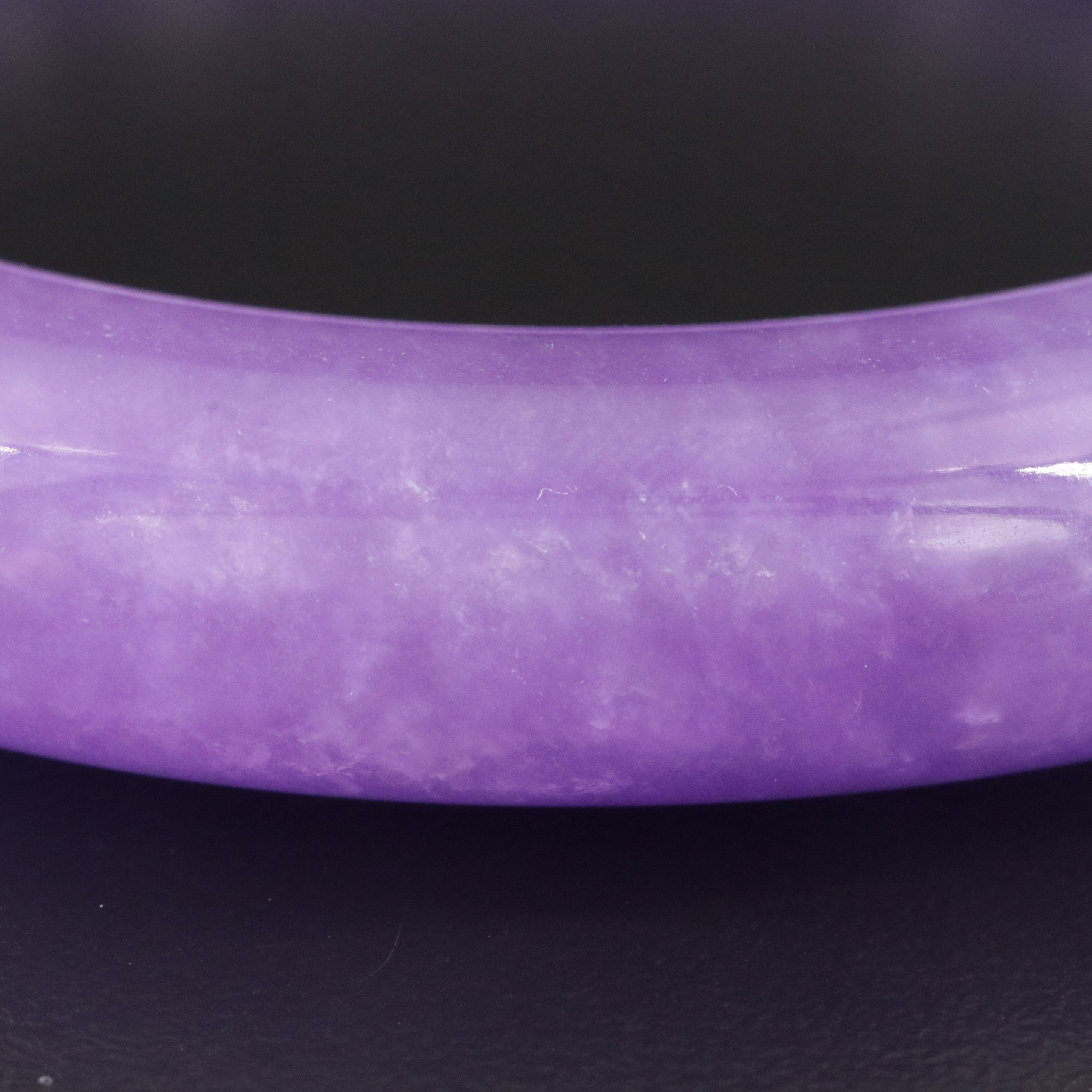 Jadeite Hololith Bangle Bracelet