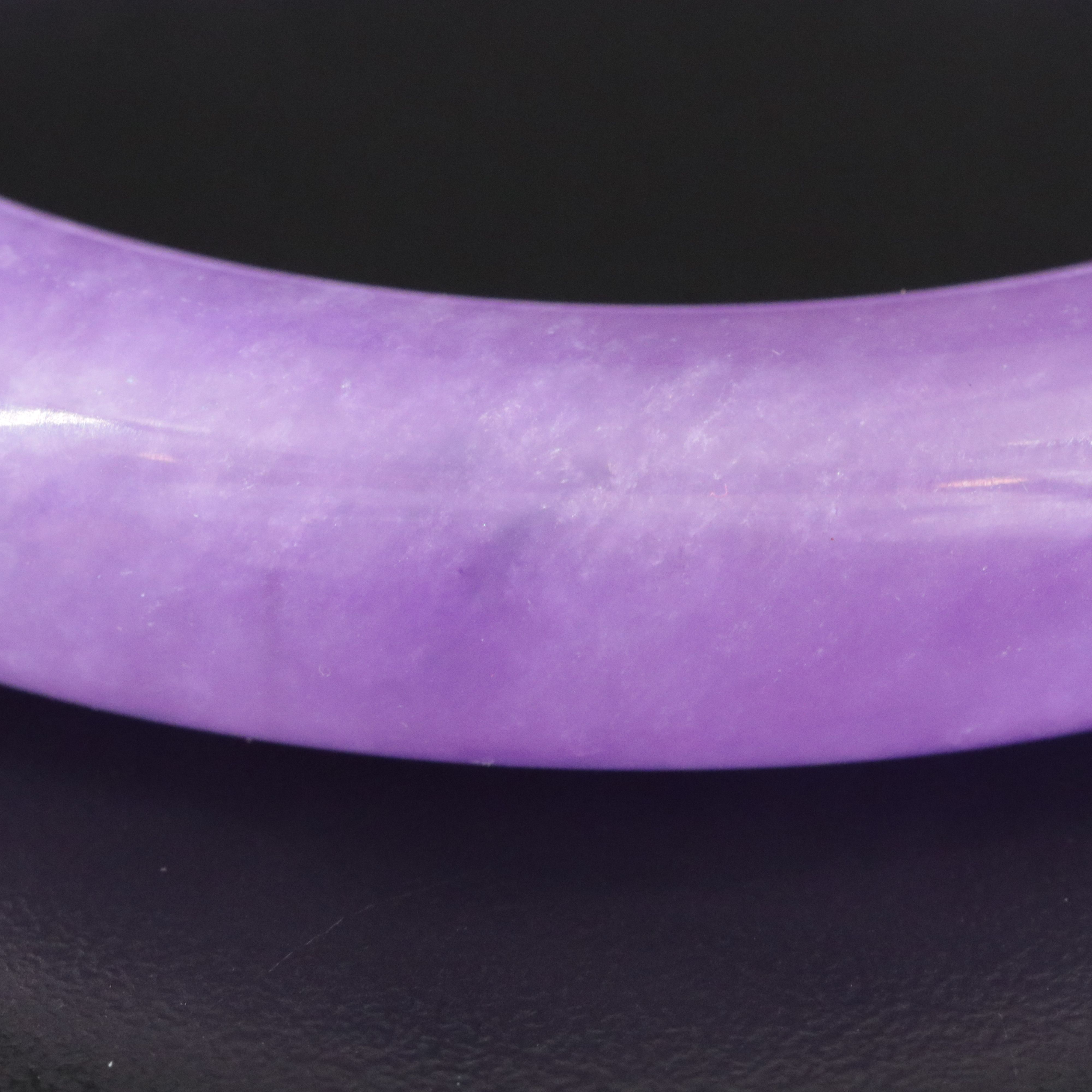 Jadeite Hololith Bangle Bracelet