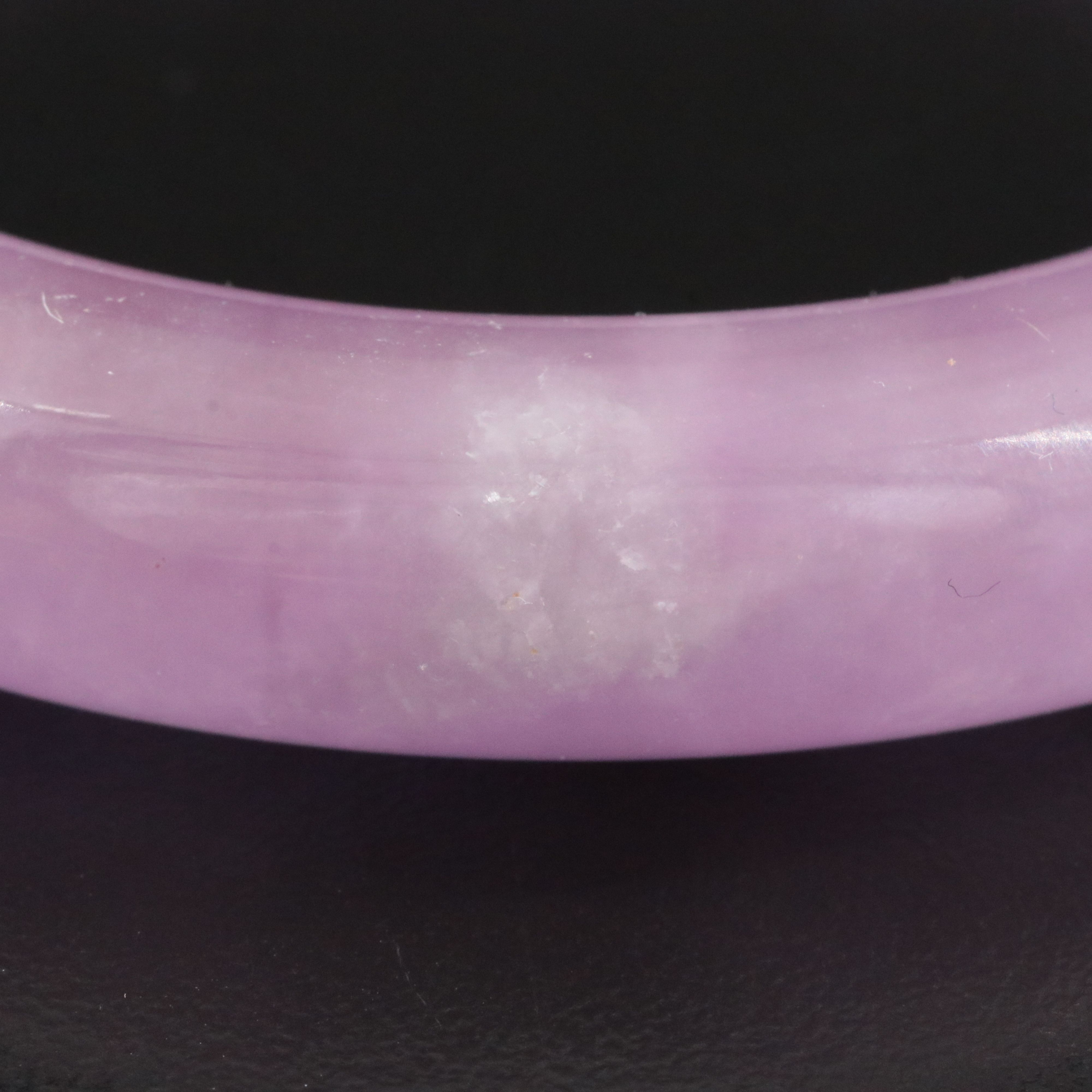 Jadeite Hololith Bangle Bracelet