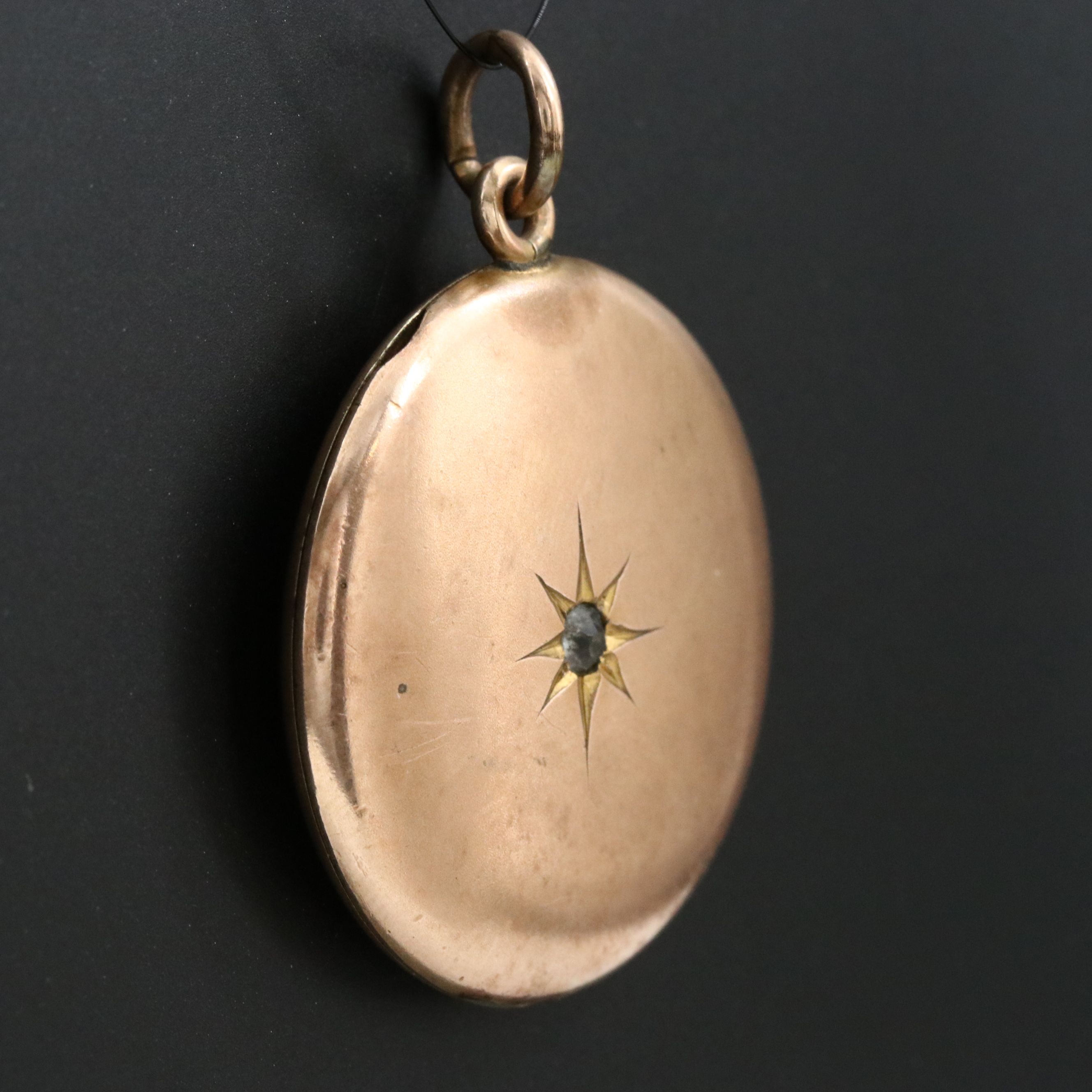 Victorian Glass Paste Starburst Locket