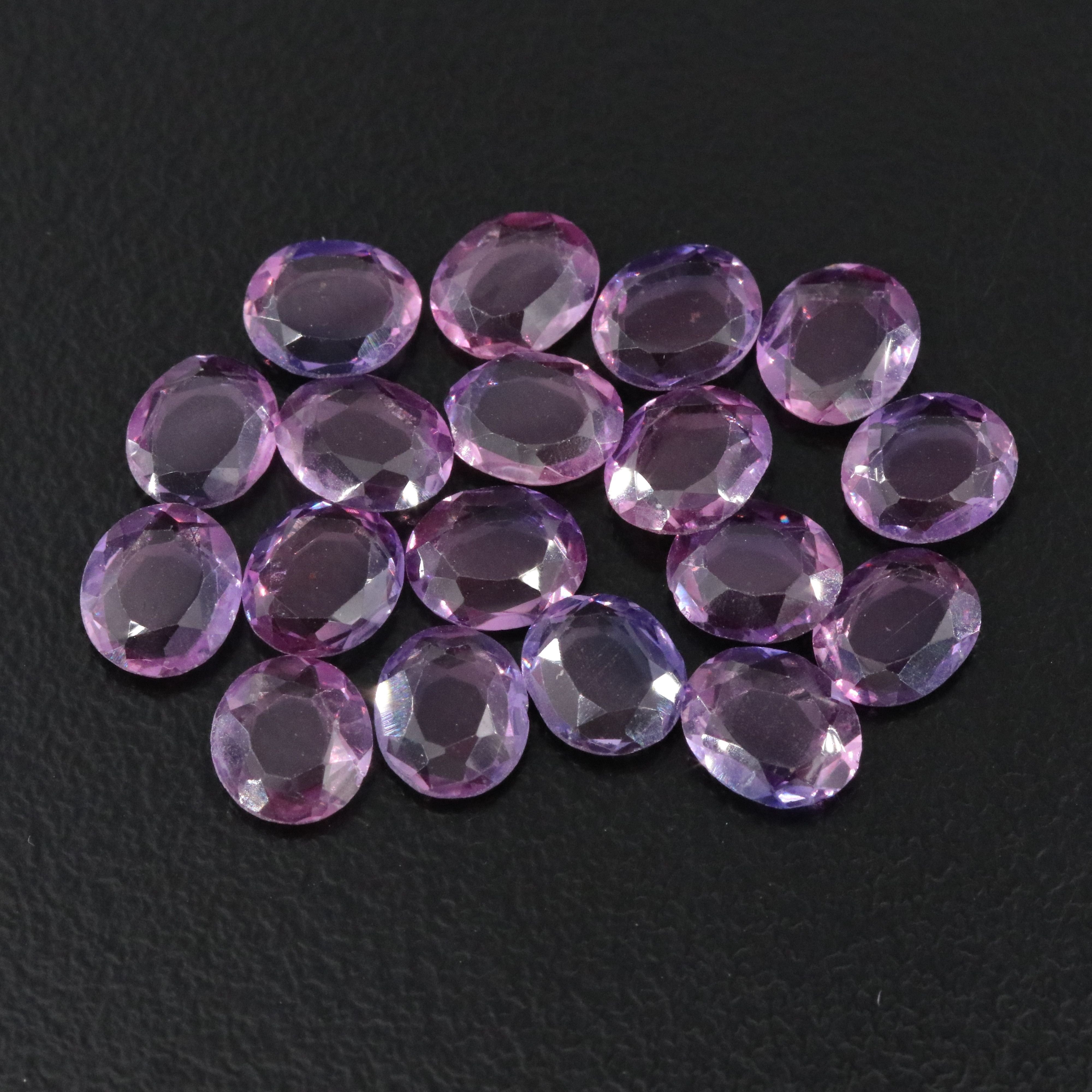 Loose 12.99 CTW Lab Grown Sapphire Lot