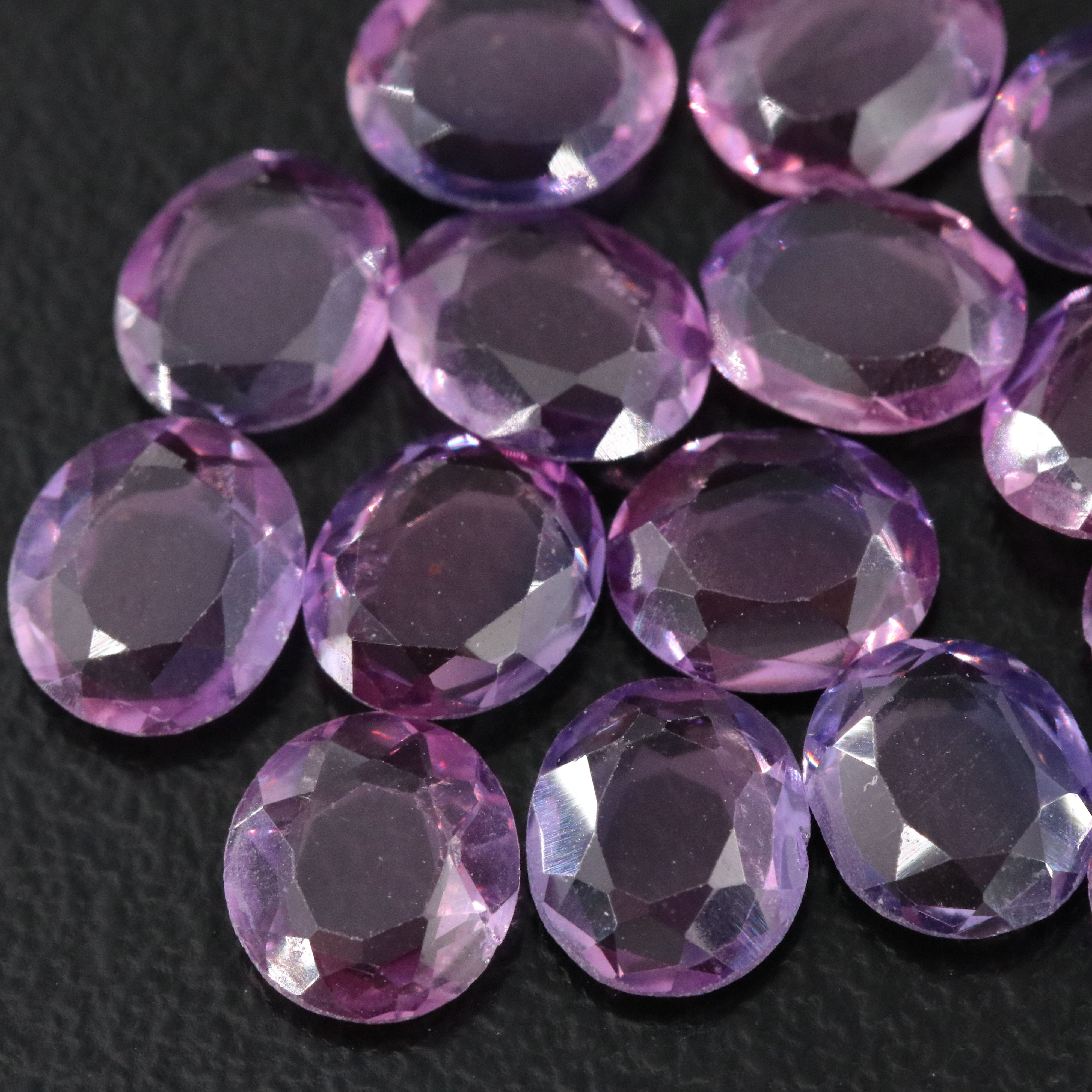 Loose 12.99 CTW Lab Grown Sapphire Lot