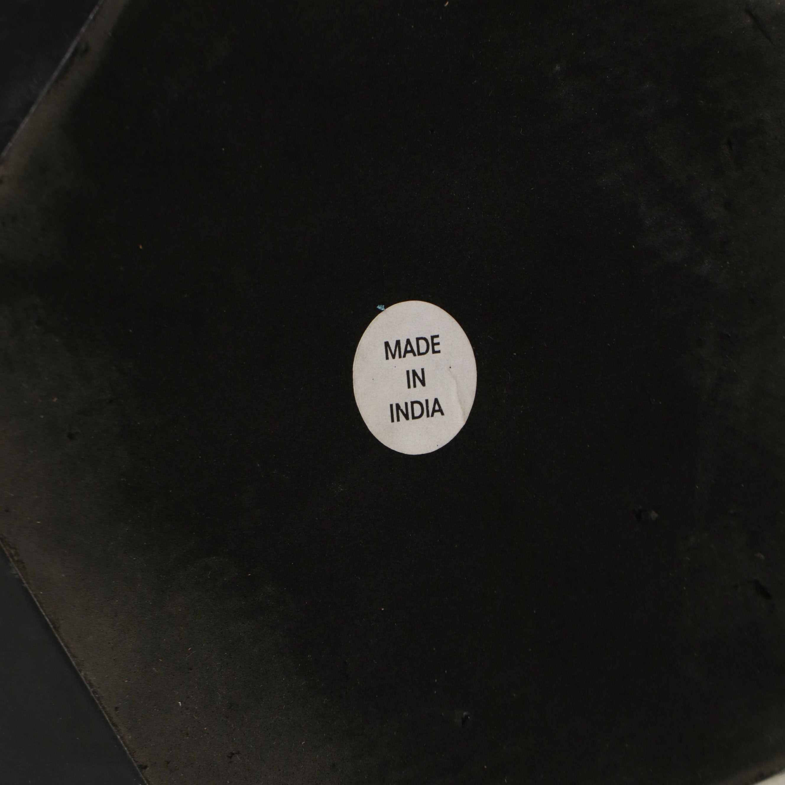 Contemporary Geometric Black and Gold Metal Pedestal