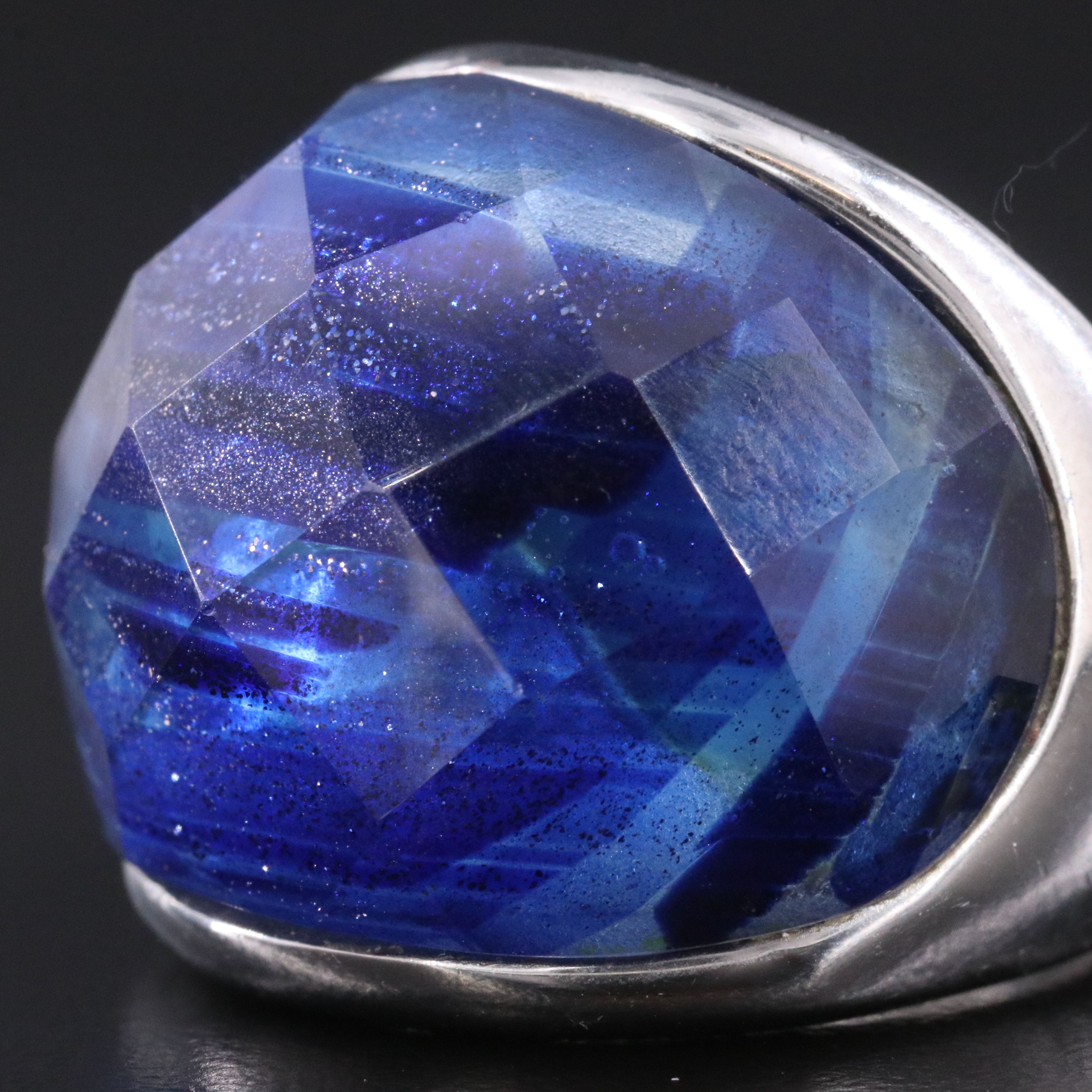 Glass Statement Ring