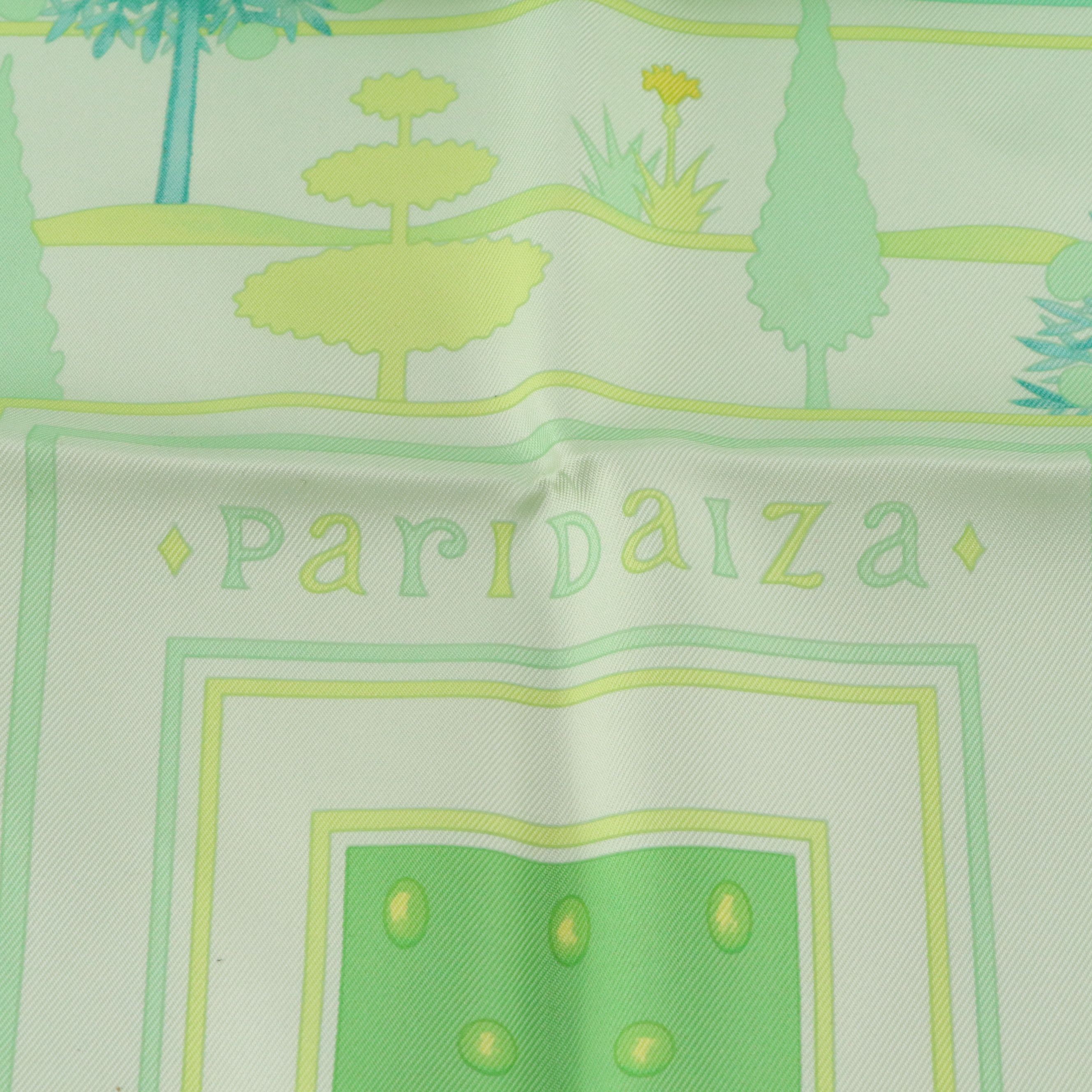 Hermès Limited Edition "Paridaiza" Scarf 90 in Silk Twill