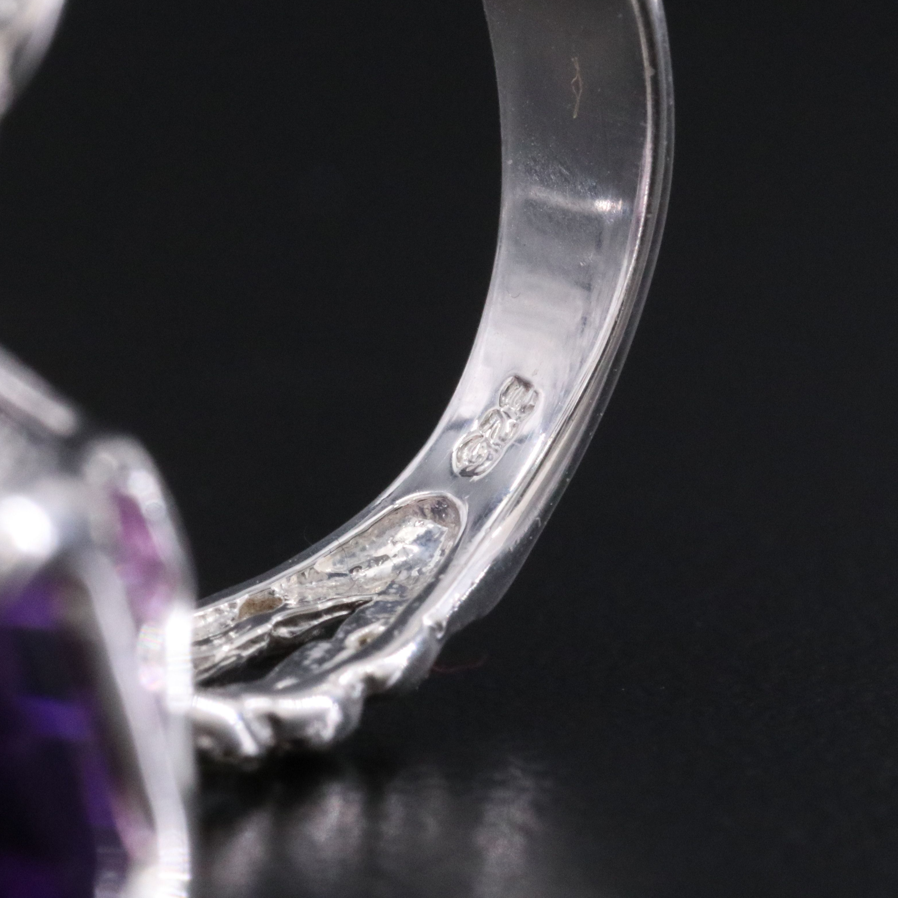 Sterling Amethyst and Sky Blue Topaz Ring