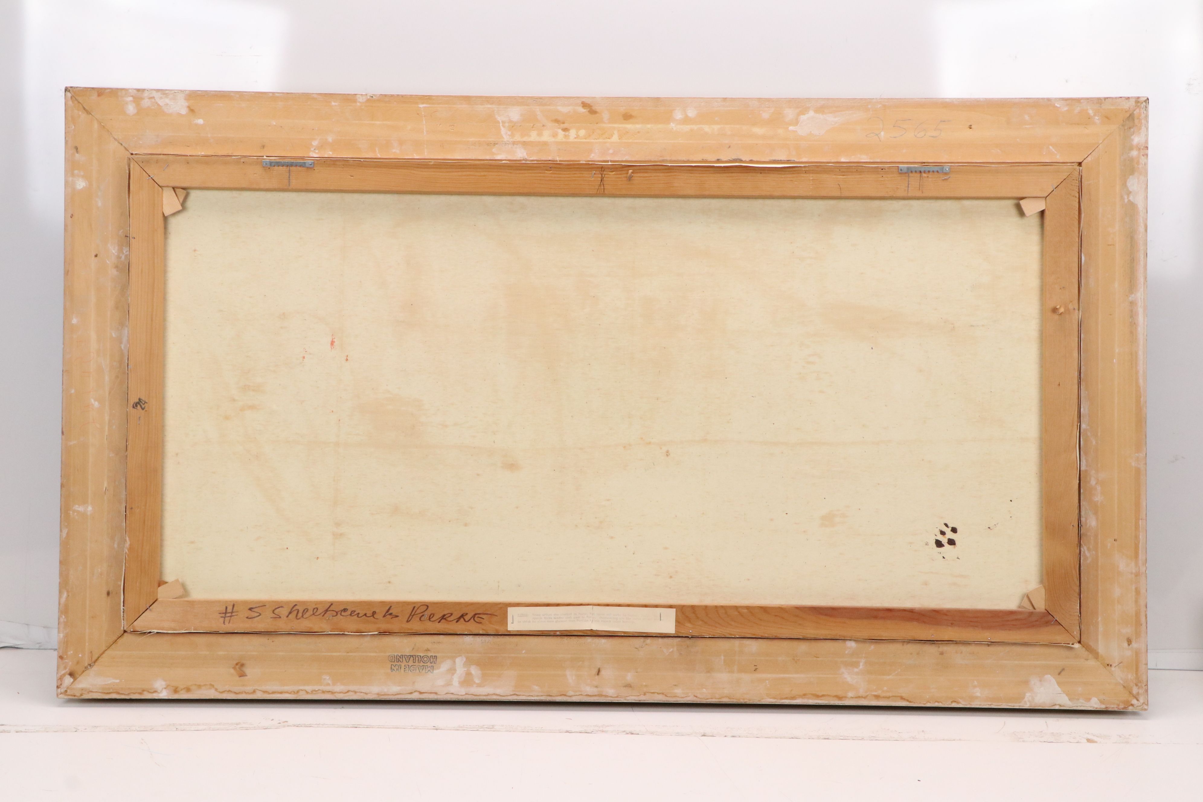 Impressionistic Oil Painting of European Village Street, Mid to Late 20th C.