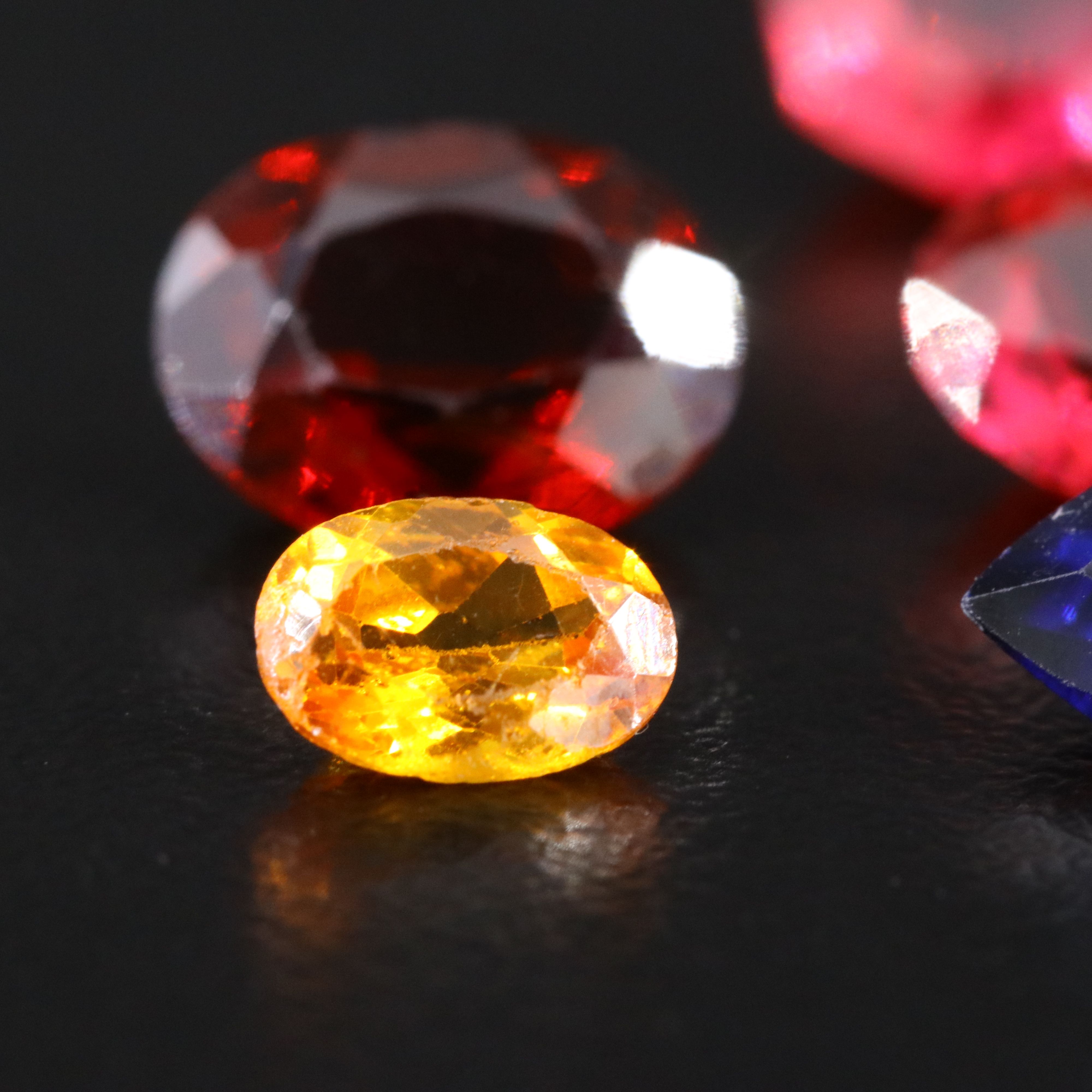 Loose 12.64 CTW Lab Grown Rubies and Lab Grown Sapphires