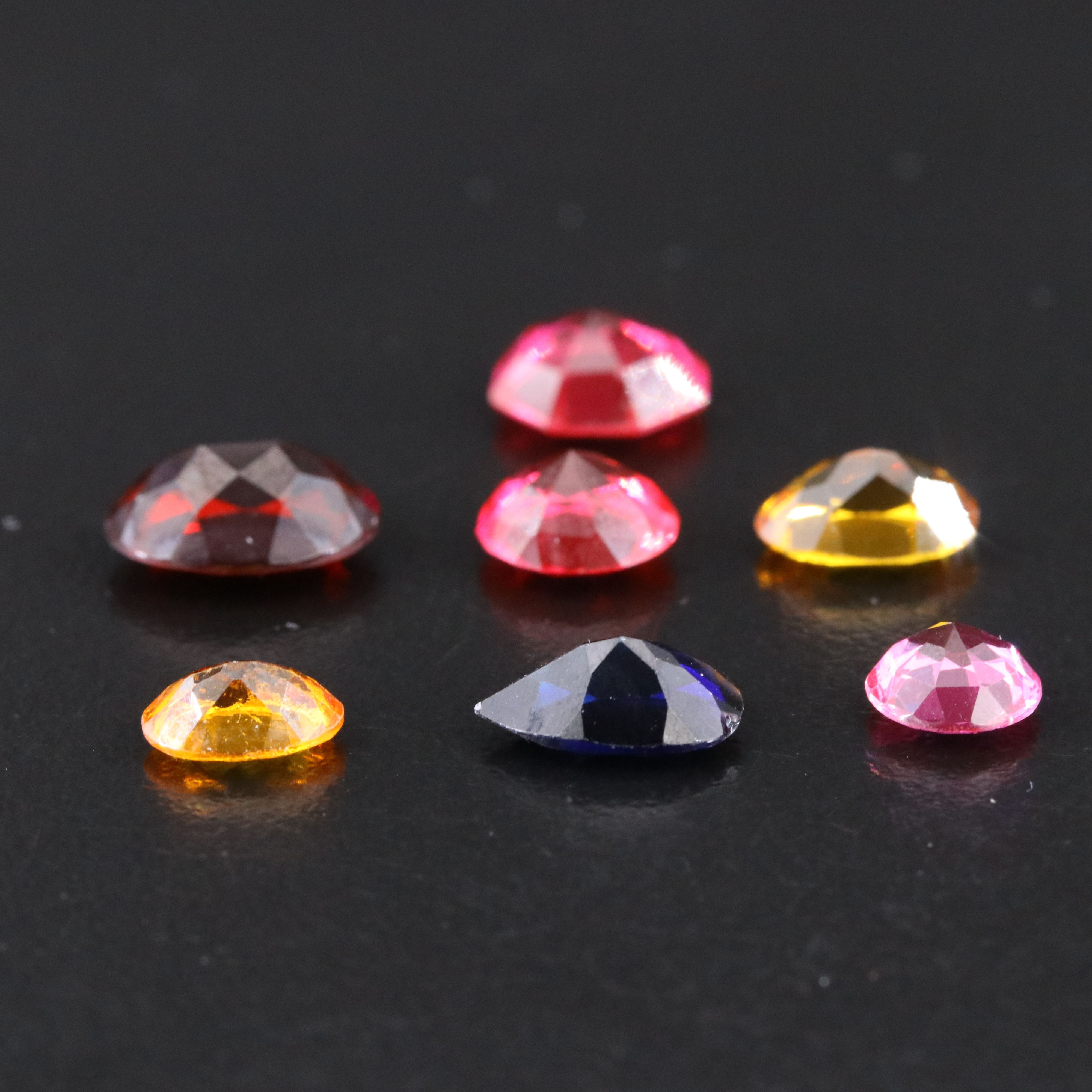 Loose 12.64 CTW Lab Grown Rubies and Lab Grown Sapphires