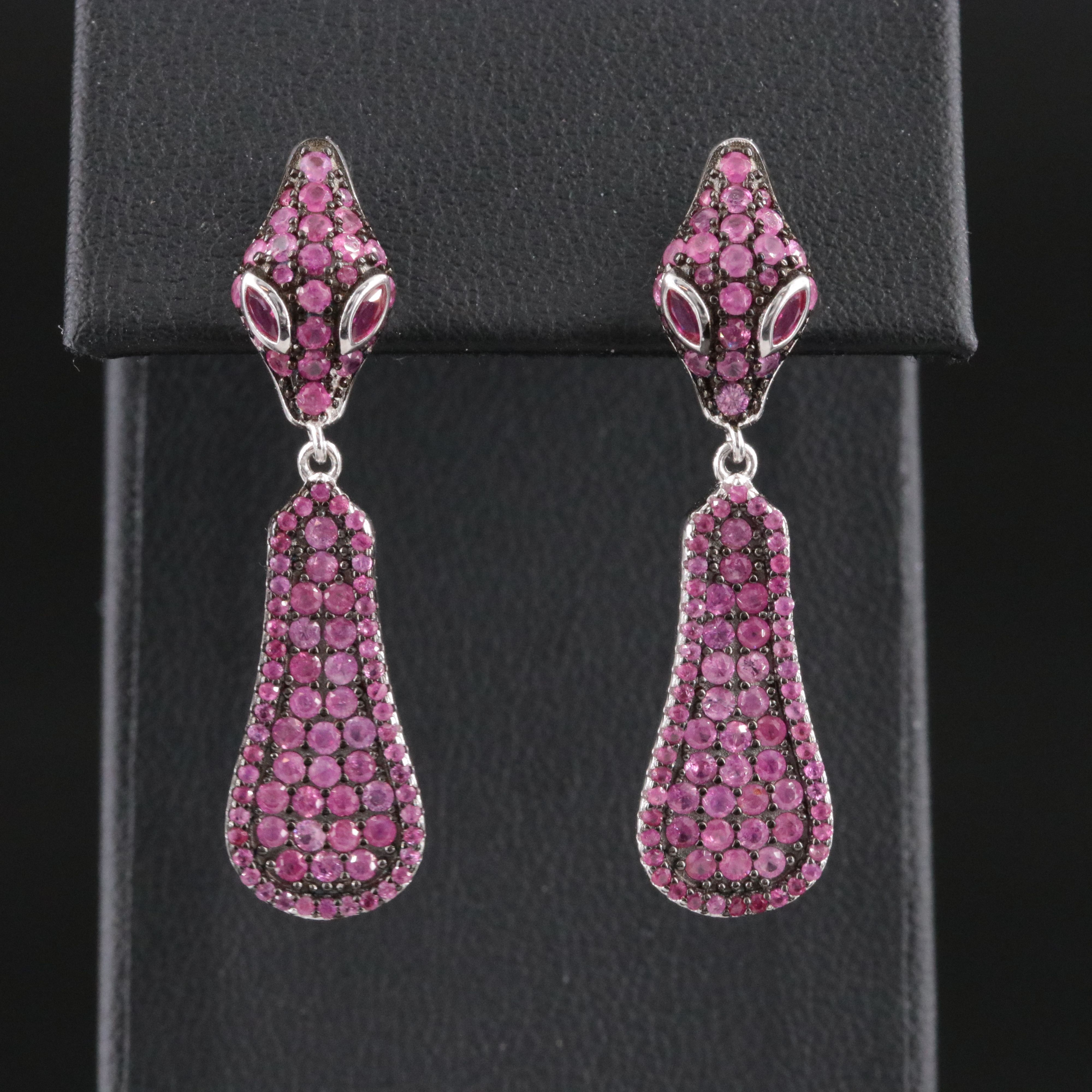 Sterling Ruby Earrings