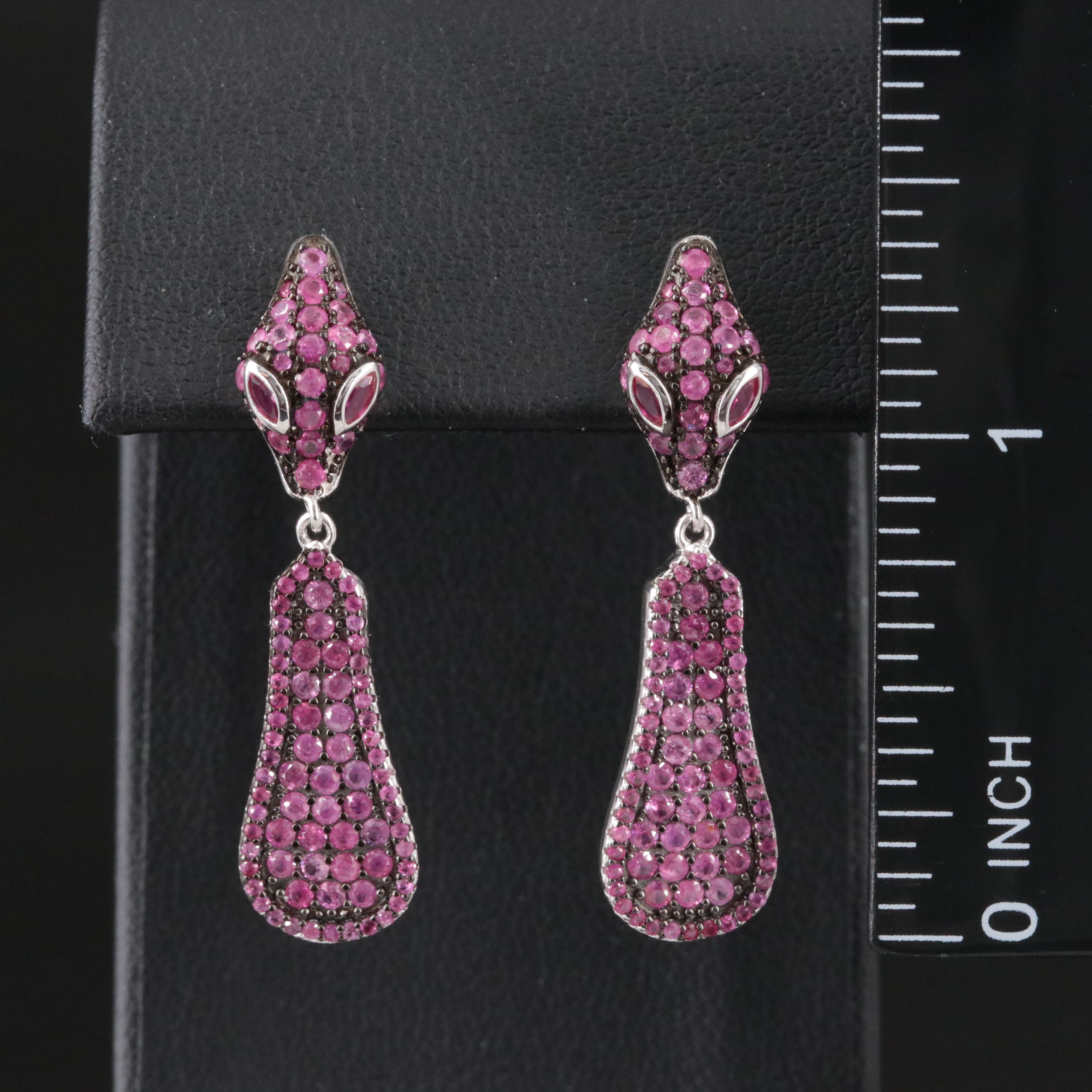Sterling Ruby Earrings