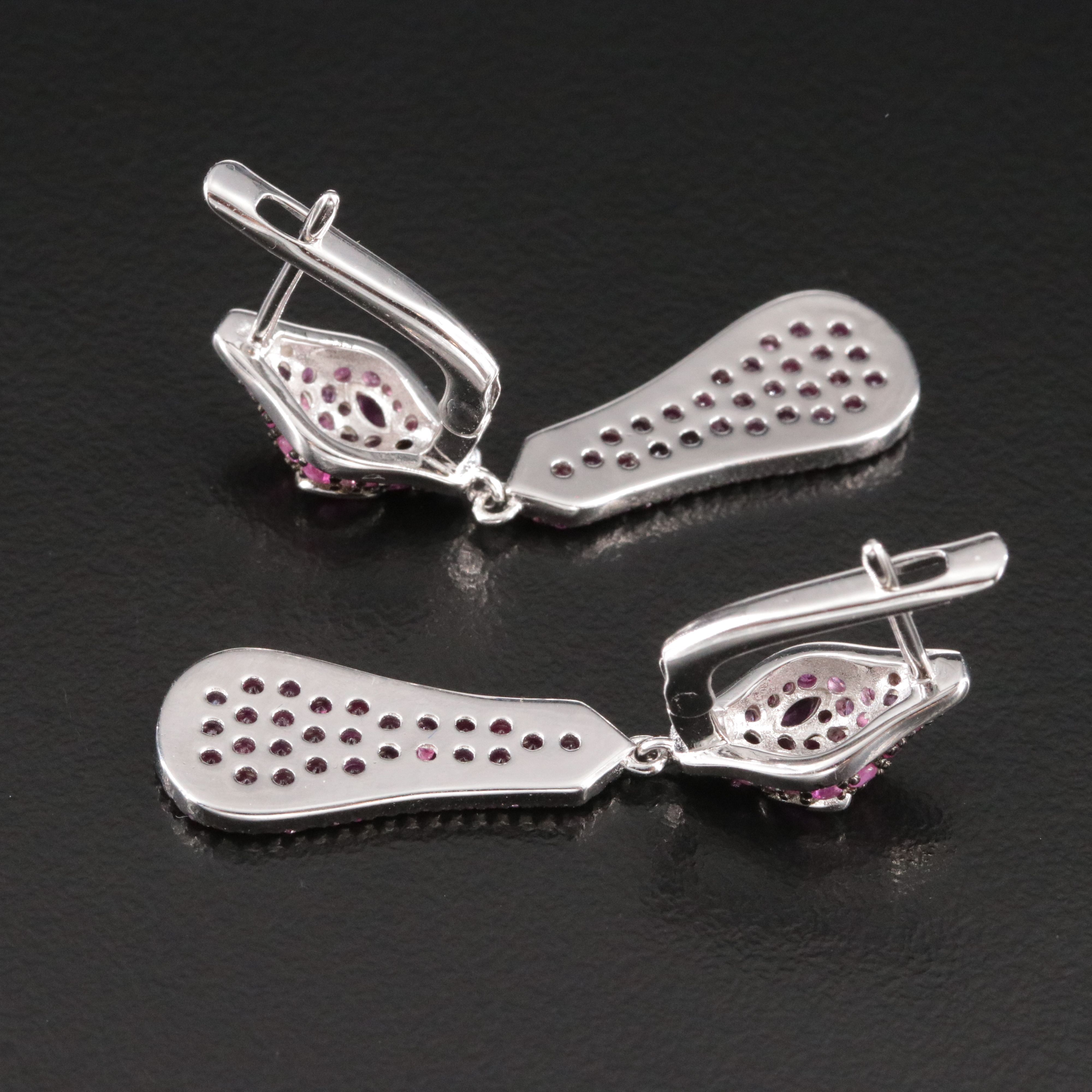 Sterling Ruby Earrings
