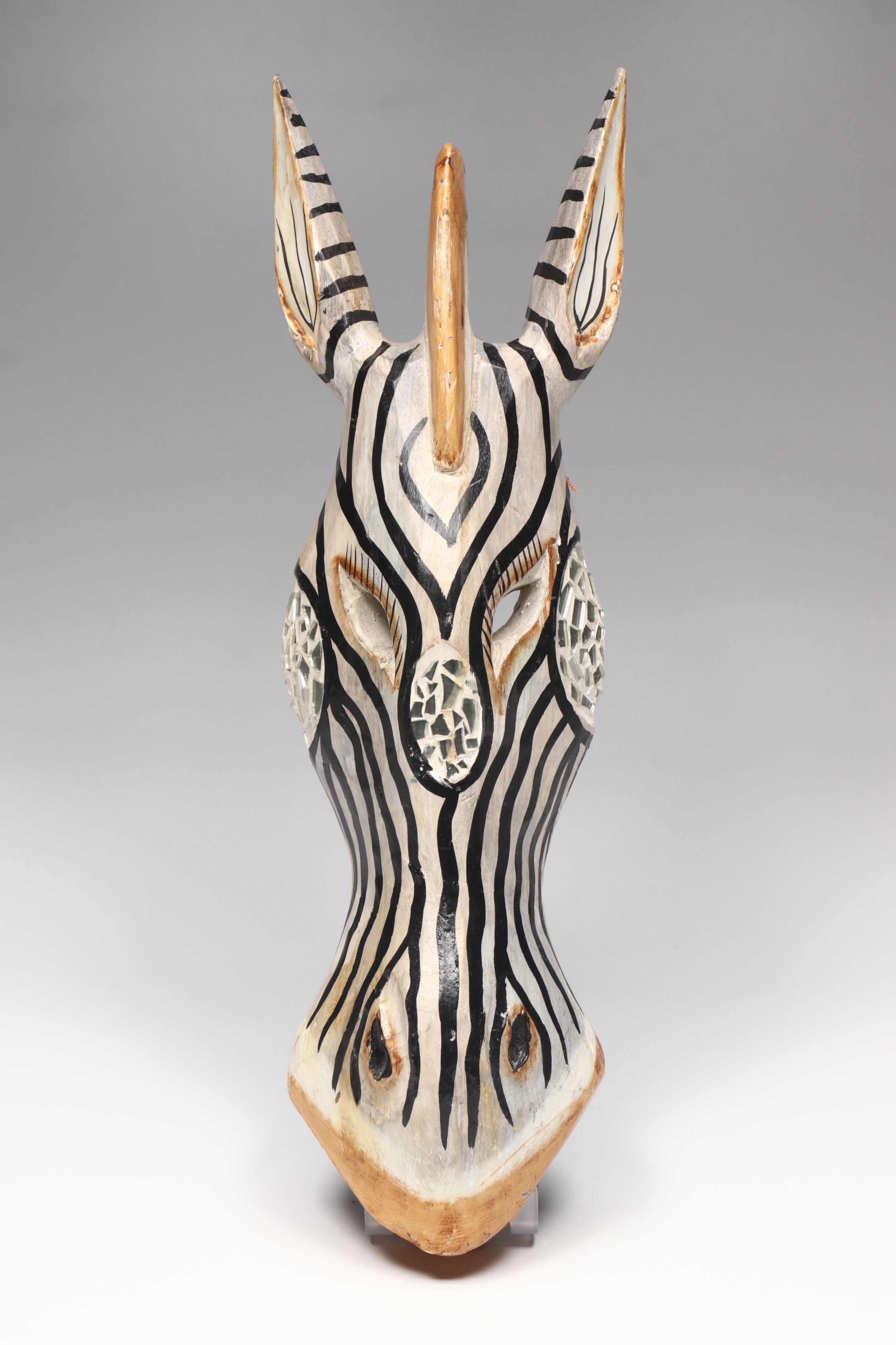 Embellished Zebra Mask Wall Hangings