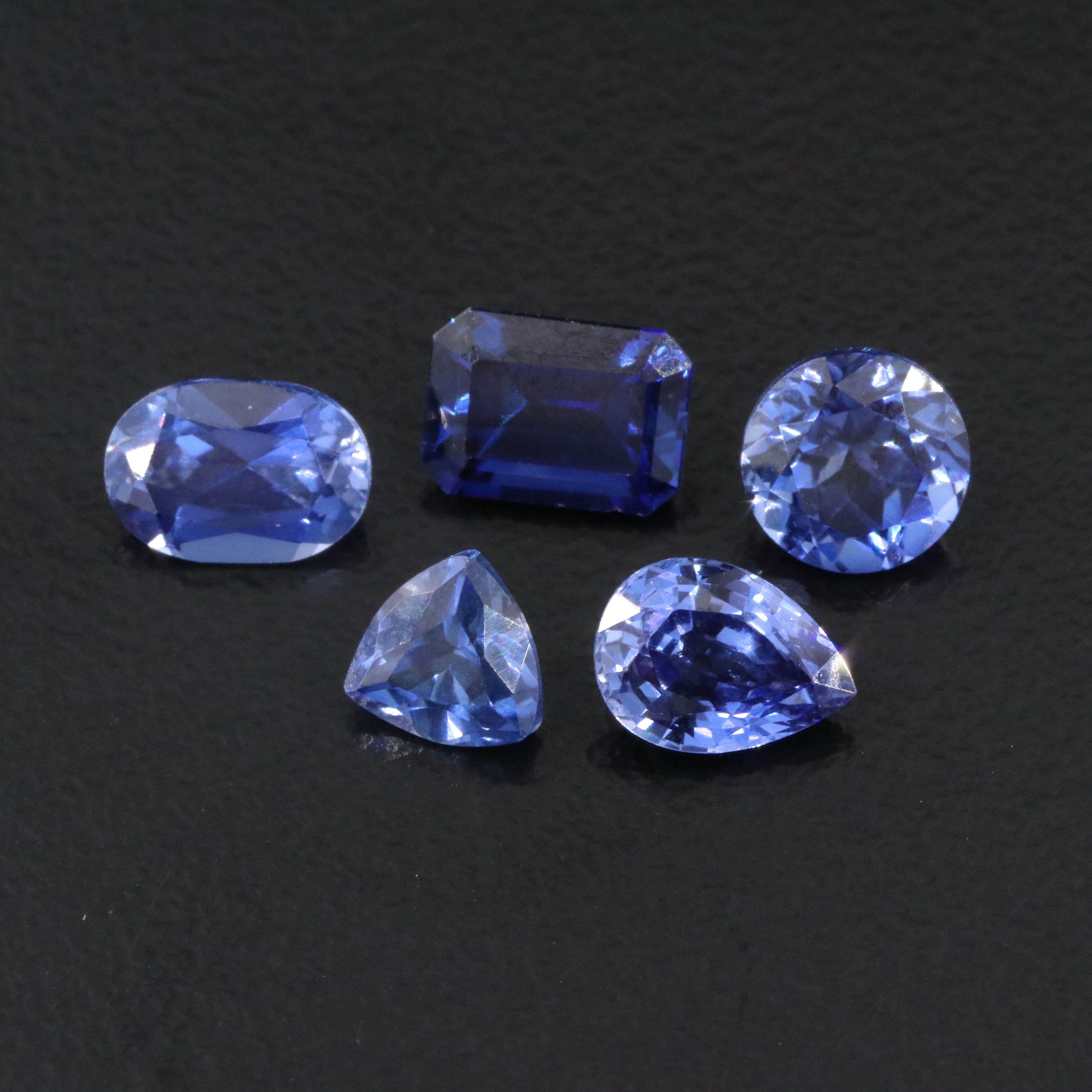 Loose 5.42 CTW Lab Grown Sapphires