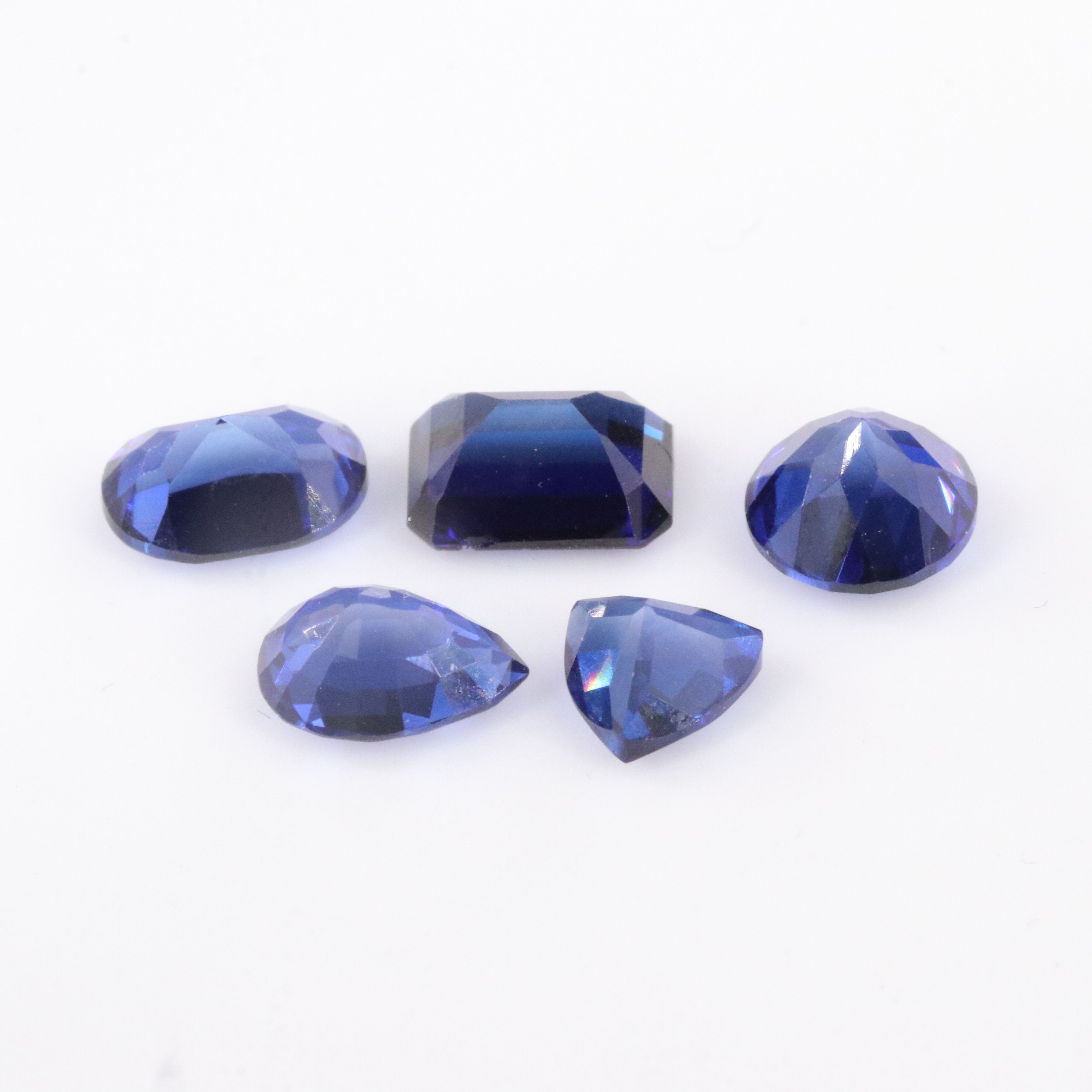 Loose 5.42 CTW Lab Grown Sapphires