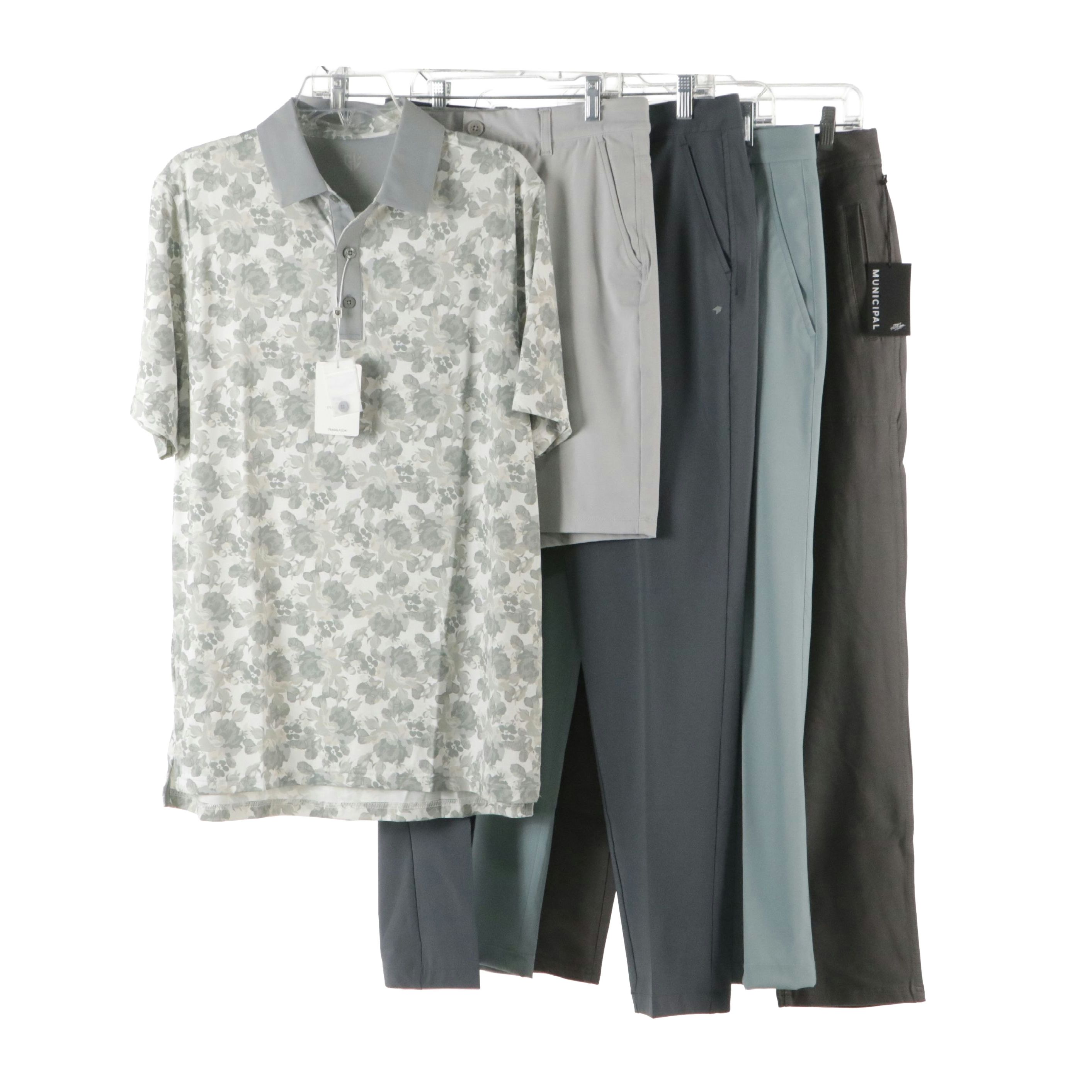 Men's Graham Luxe Polo Shirt and Shorts with Municipal, Oxford & Other Pants